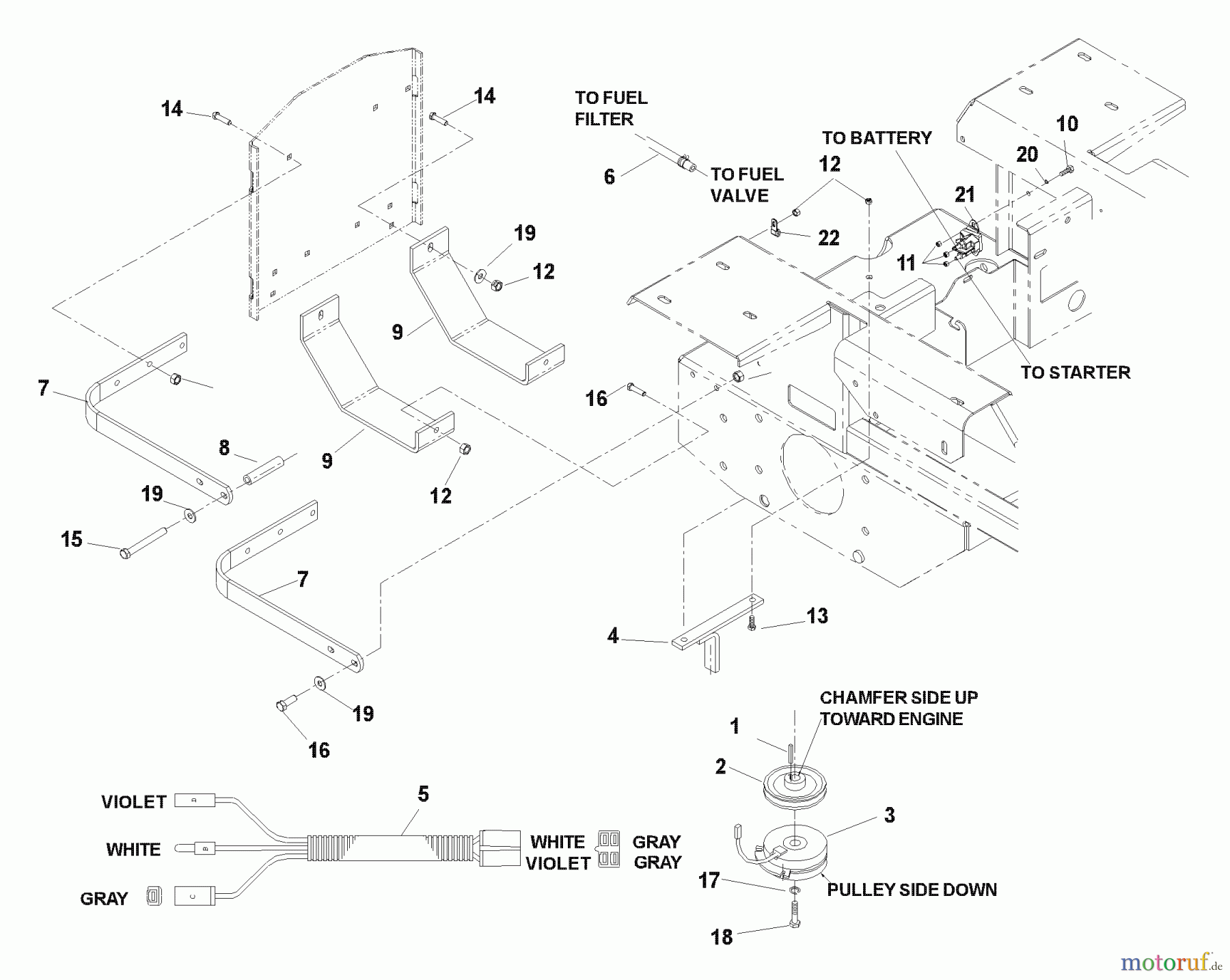 Husqvarna Nullwendekreismäher, Zero-Turn iZ 4217 SKAA (968999229) - Husqvarna Zero-Turn Mower (2004-09 & After) (SN: 033600000 & Up) Kawasaki Engine Assembly