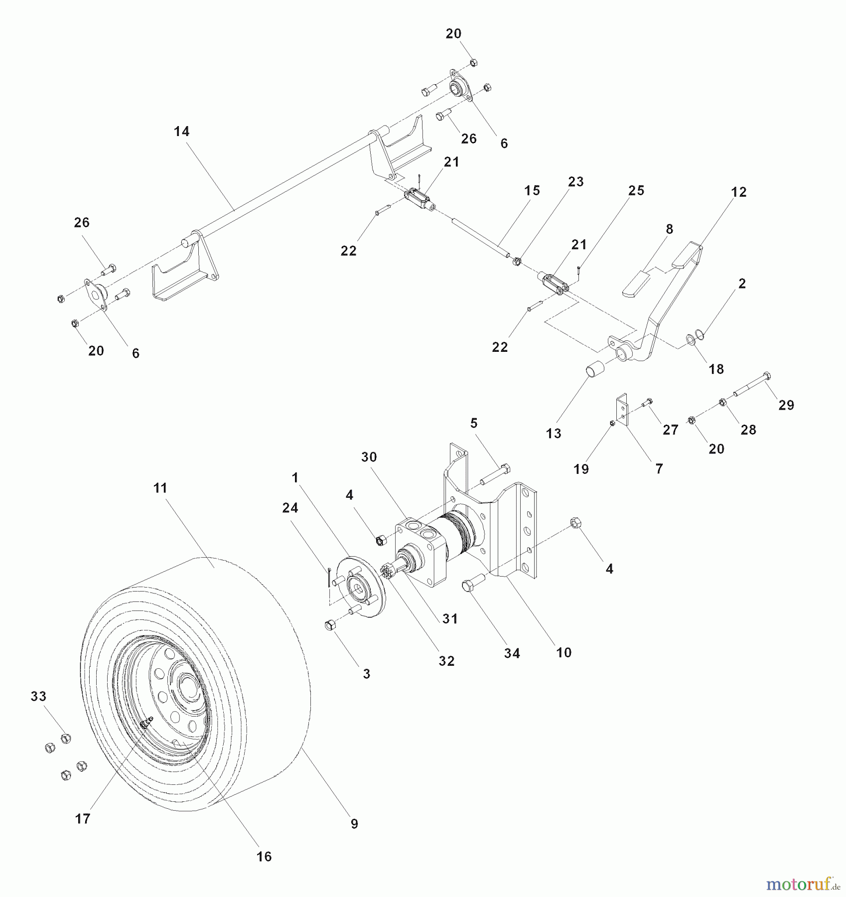 Husqvarna Nullwendekreismäher, Zero-Turn iZ 4217 TSKAA (968999254) - Husqvarna Zero-Turn Mower (2007-04 & After) Parking Brake TE Models 968999254, 968999255