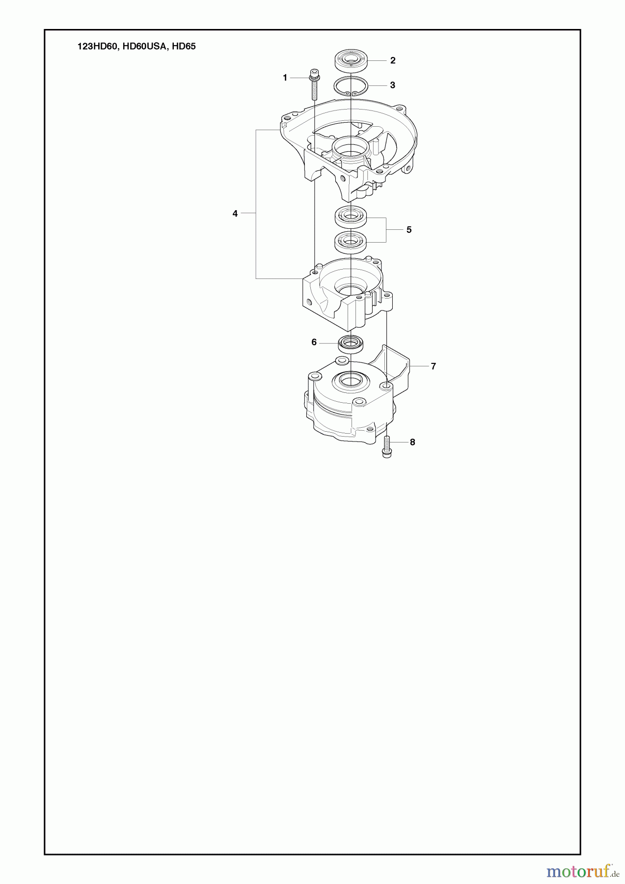  Husqvarna Heckenscheren 123 HD 65X - Husqvarna Hedge Trimmer (2010-02 & After) Crankcase