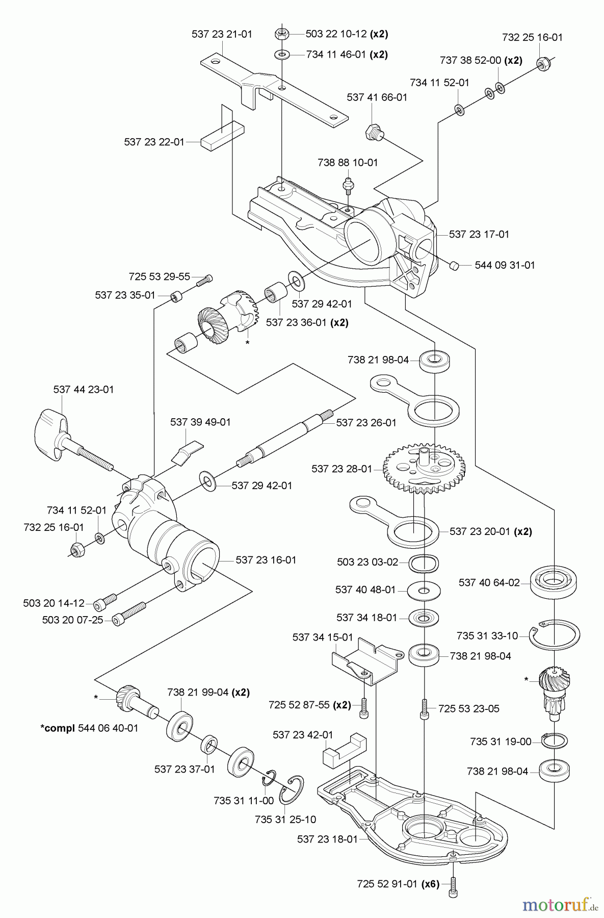 Husqvarna Heckenscheren 325 HDA 55X - Husqvarna Hedge Trimmer (2005-09 to 2005-09) GearBox