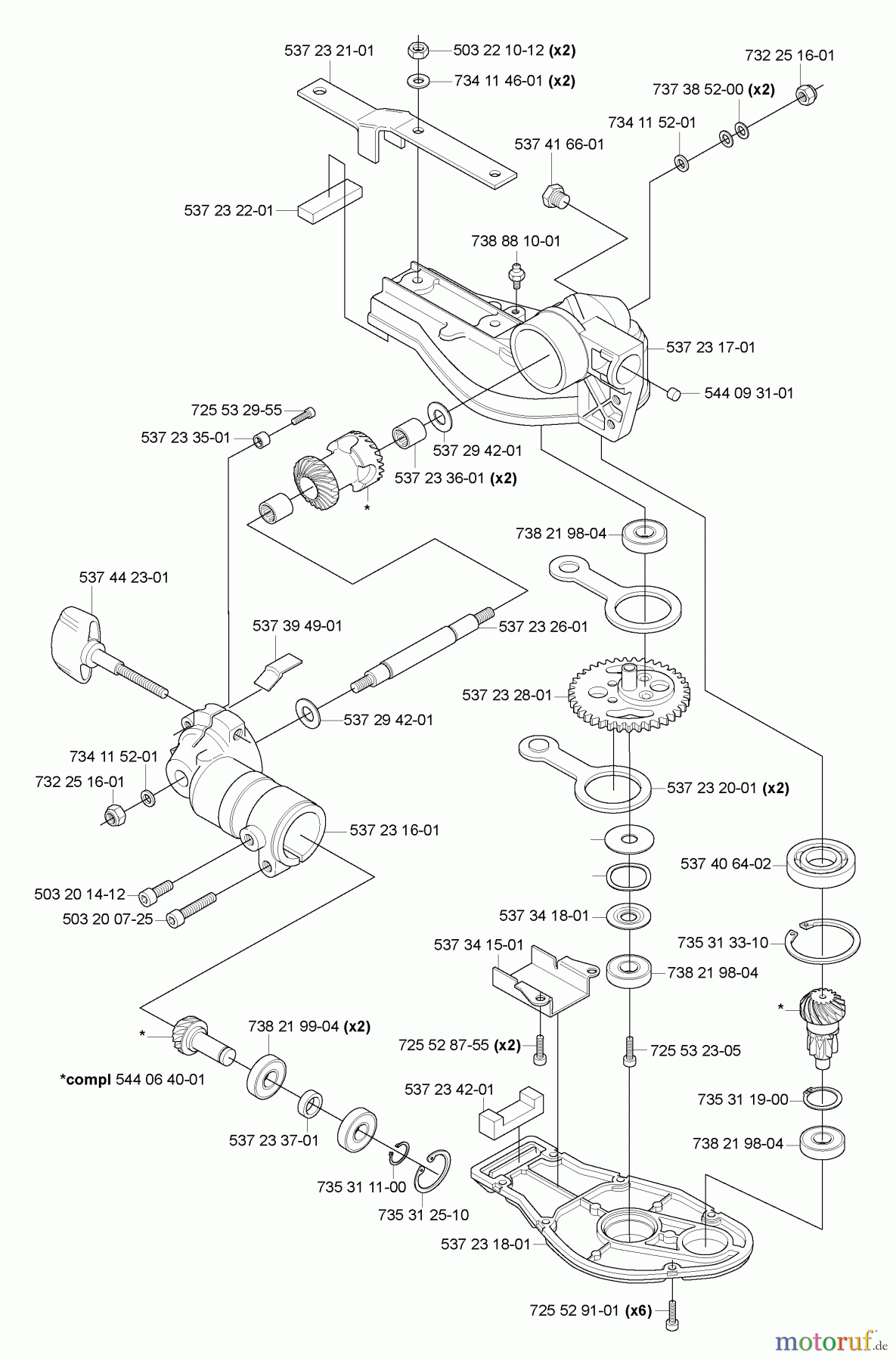 Husqvarna Heckenscheren 325 HDA 55X - Husqvarna Hedge Trimmer (2005-10 & After) Gear Box