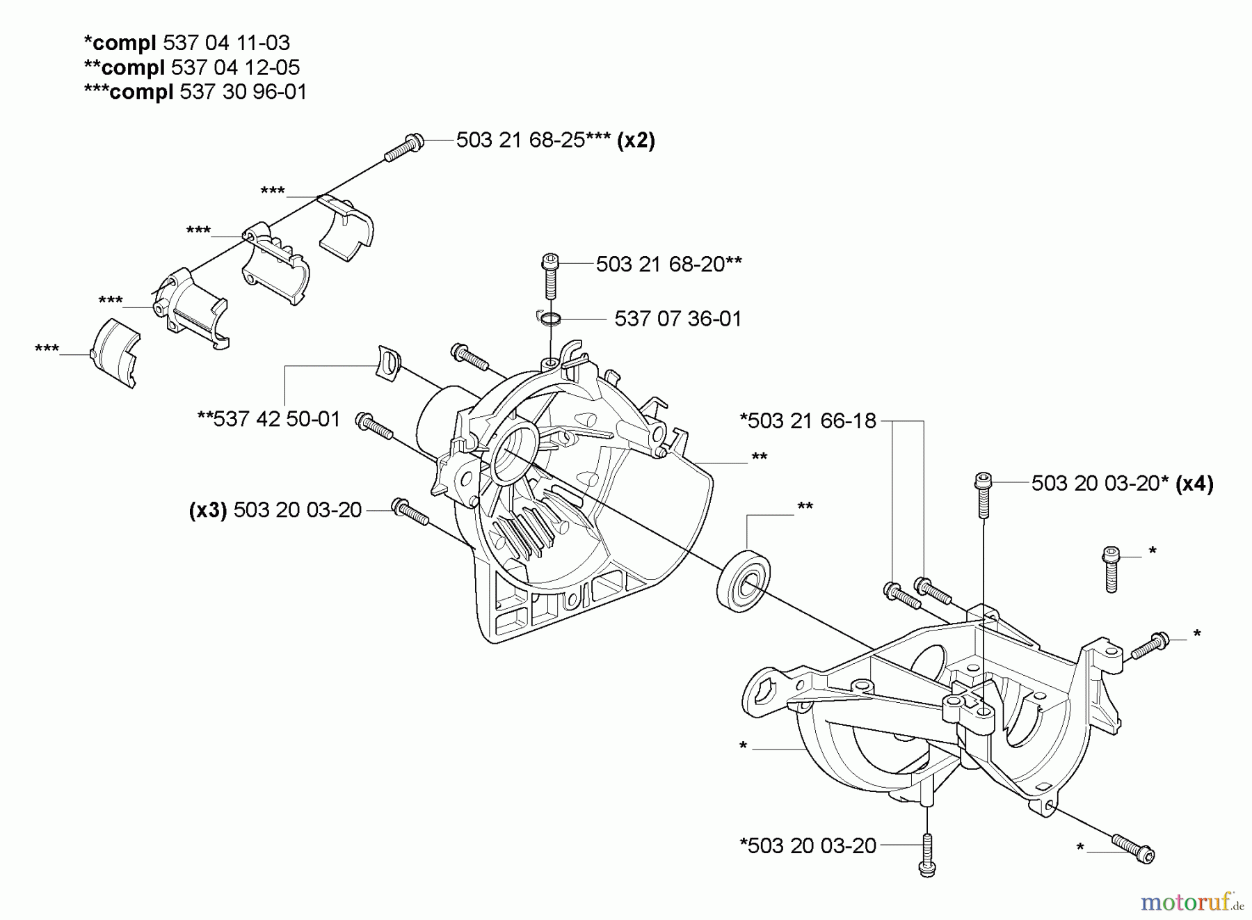  Husqvarna Zubehör HA 850 - Husqvarna Hedge Trimmer Attachment (2007-01 & After) Crankcase