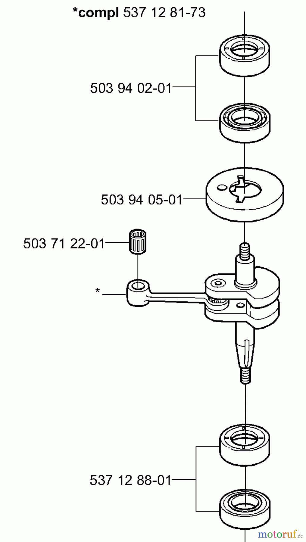 Husqvarna Heckenscheren 325 HS 75 - Husqvarna Hedge Trimmer (2000-10 & After) Crankshaft