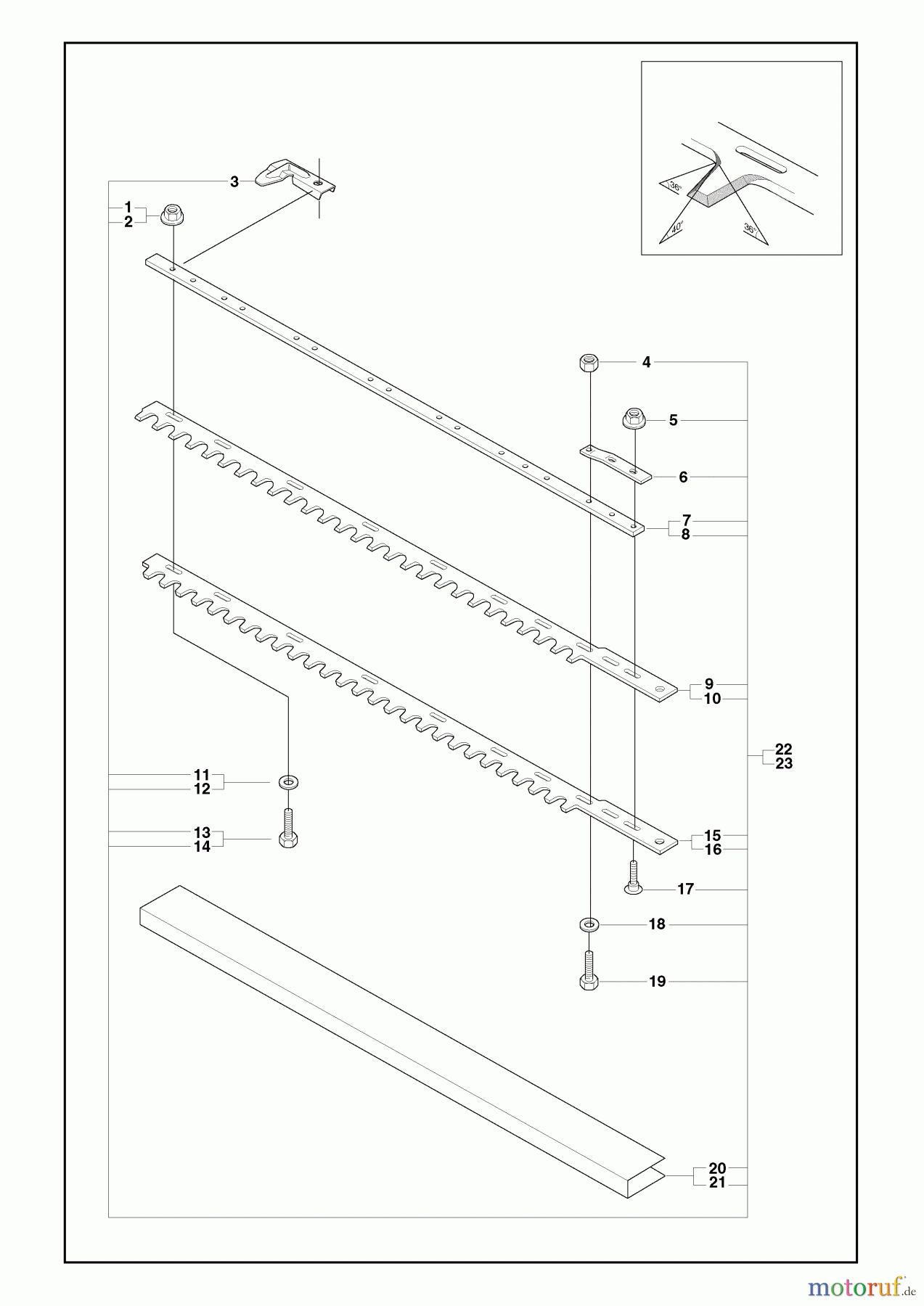  Husqvarna Heckenscheren 325 HS 75X - Husqvarna Hedge Trimmer (2008-05 & After) Cutting Equipment