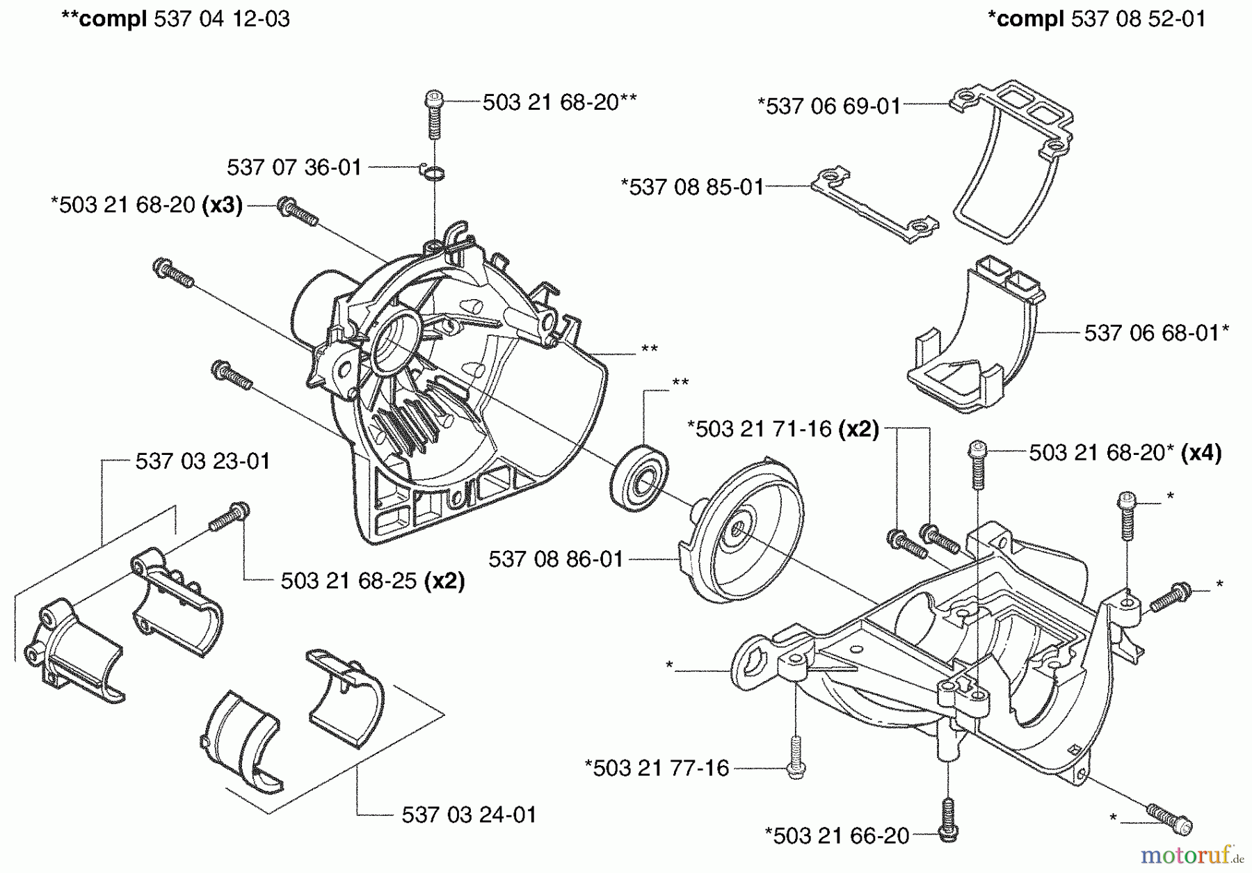 Husqvarna Heckenscheren 326 HDA 55X - Husqvarna Hedge Trimmer (2003-01 to 2003-12) Crankcase