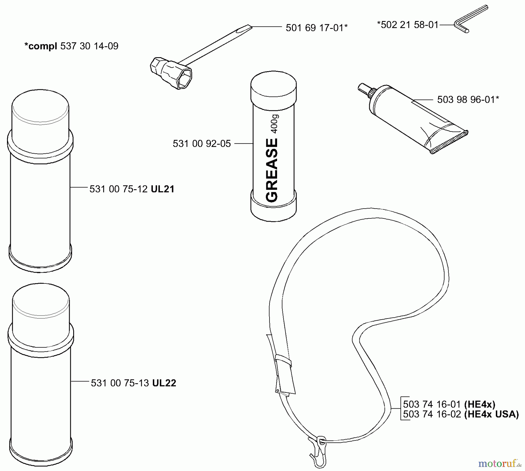  Husqvarna Zubehör HA 850 - Husqvarna Hedge Trimmer Attachment (2004-01 to 2005-08) Accessories