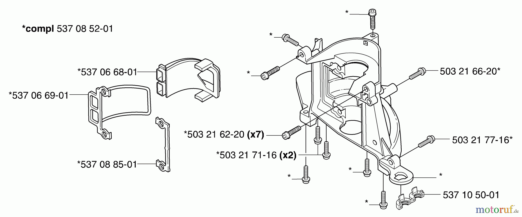  Husqvarna Heckenscheren 326 HS 75X - Husqvarna Hedge Trimmer (2002-01 to 2002-12) Crankcase