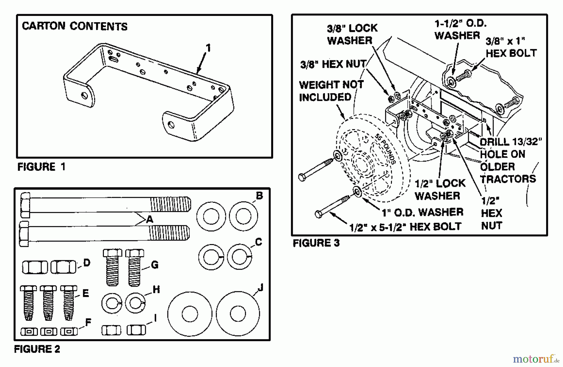  Husqvarna Zubehör, Rasenmäher / Mäher 531308153 - Husqvarna Weight Bracket Kit (2006-03 & After) Weight Bracket Kit