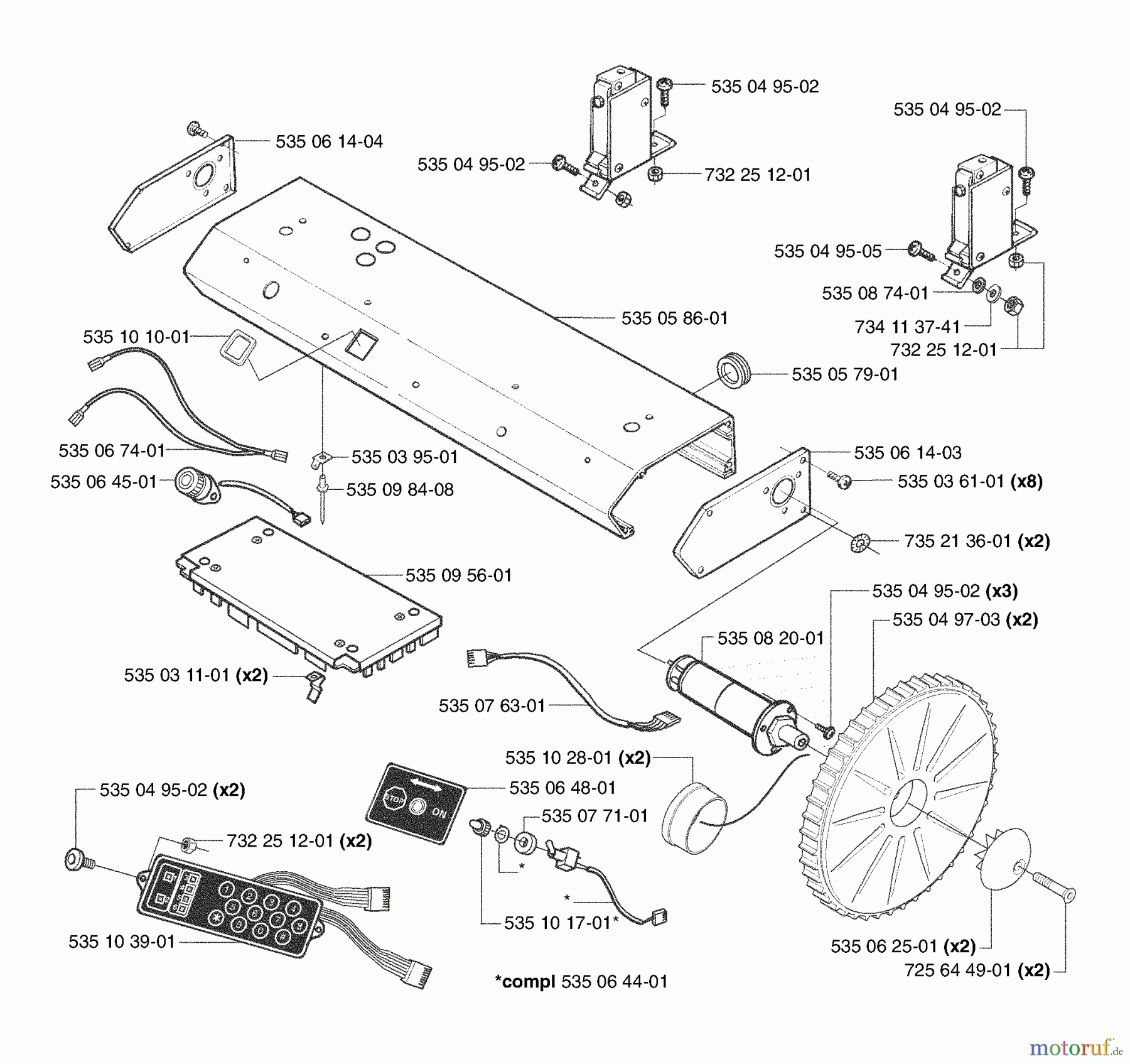  Husqvarna Automower, Mähroboter Husqvarna Auto Mower (2003-01 to 2003-03) Drive Wheels / Motor