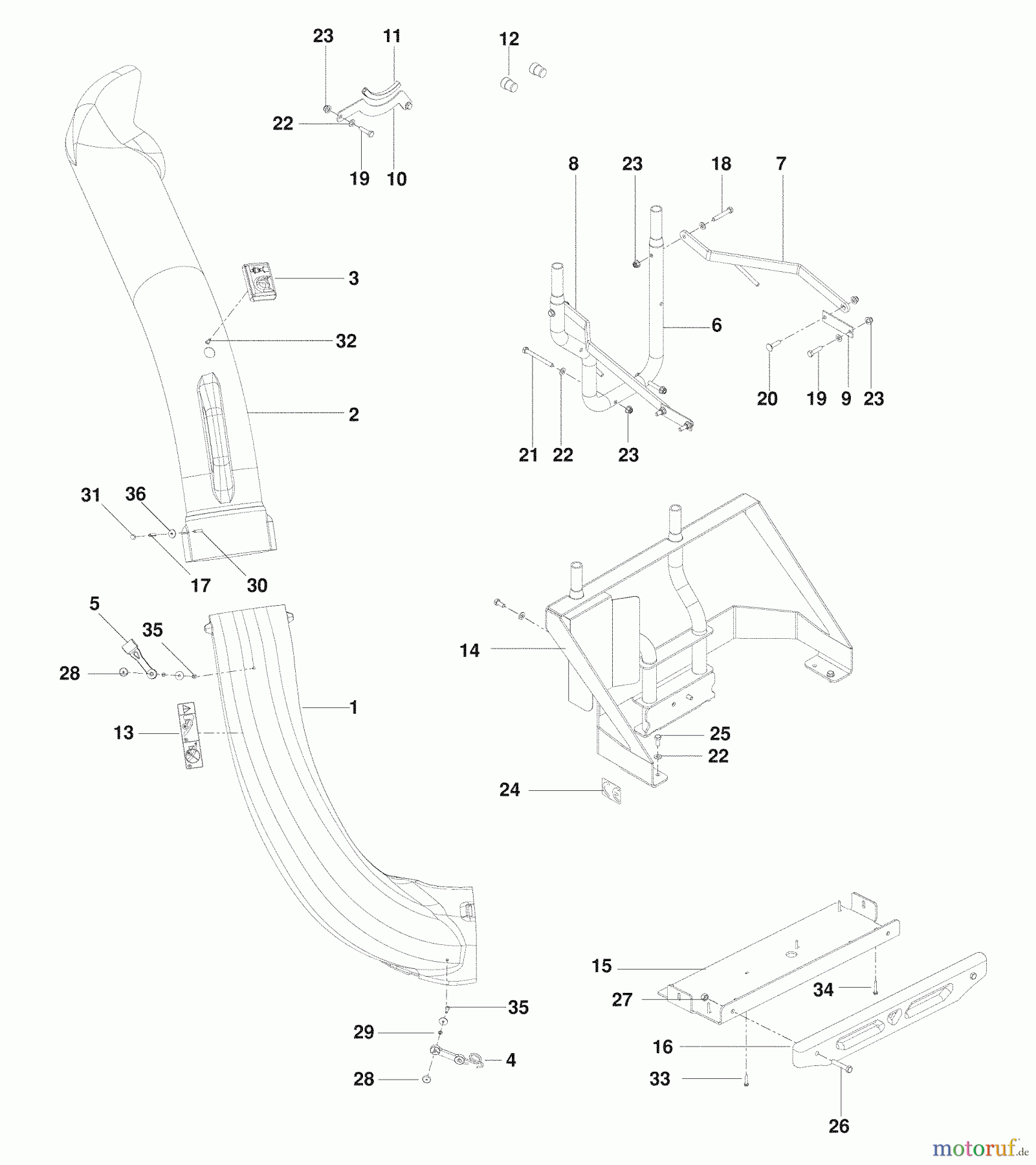  Husqvarna Zubehör, Rasenmäher / Mäher 966445001 - Husqvarna 54