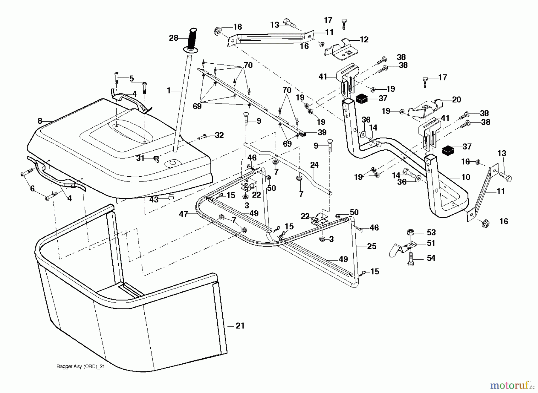  Husqvarna Rasen und Garten Traktoren CT 141 (96061033901) - Husqvarna Lawn Tractor (2012-08 & After) BAGGER