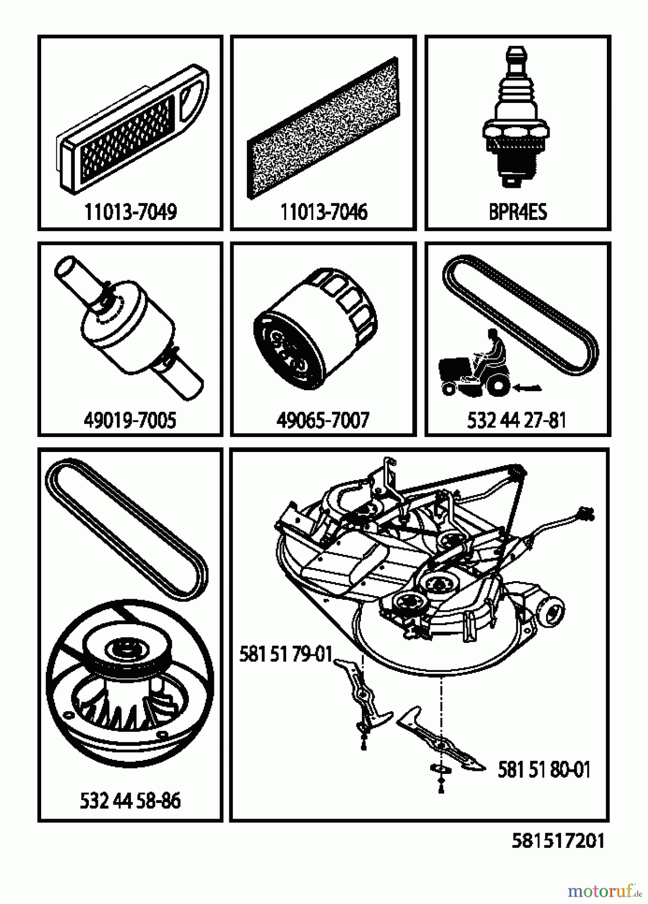 Husqvarna Rasen und Garten Traktoren CTH 184T (96051010800) - Husqvarna Lawn Tractor (2013-06) ACCESSORIES