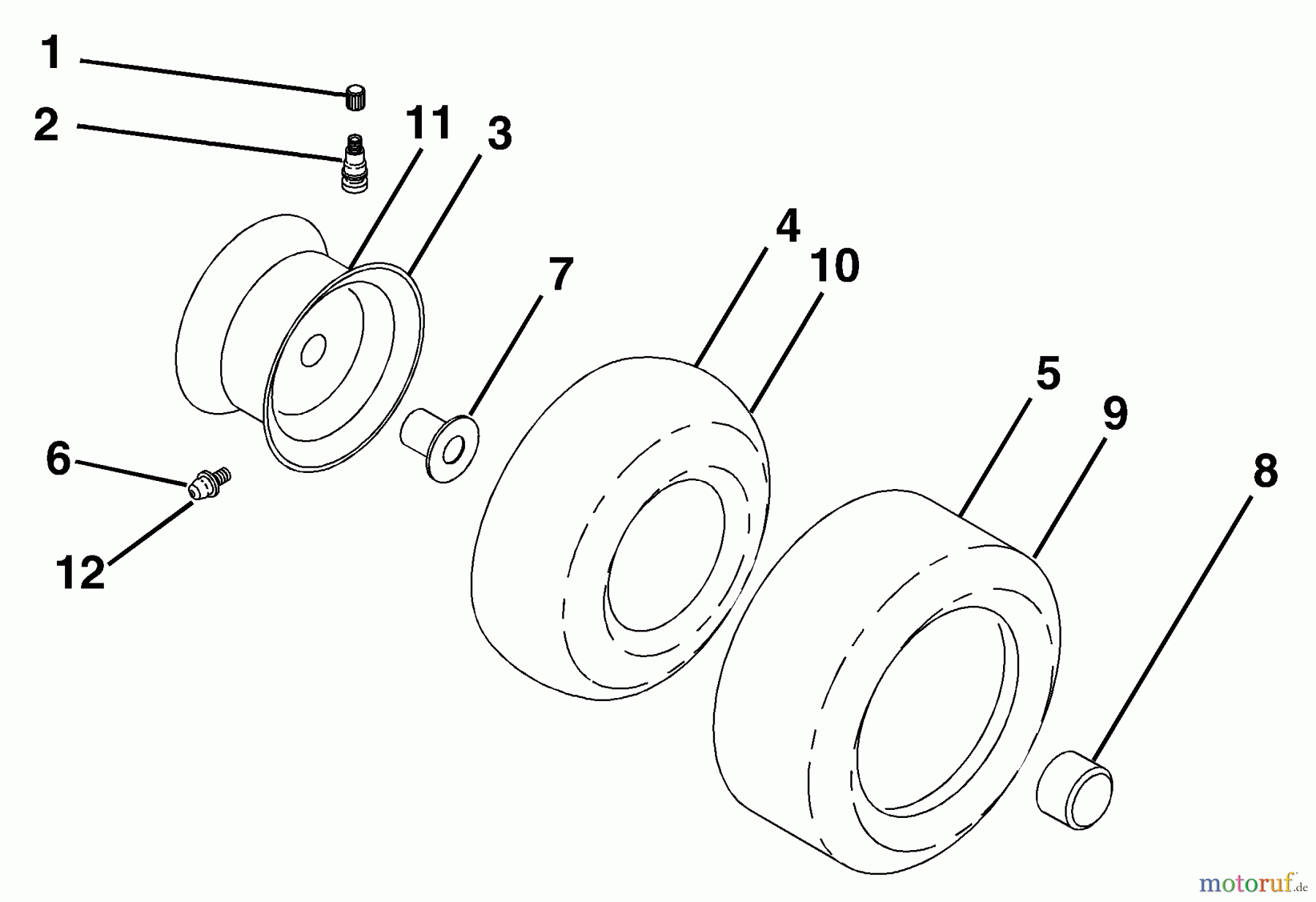 Husqvarna Rasen und Garten Traktoren GTH 2248XPA (954567888) - Husqvarna Garden Tractor (2002-01 & After) Wheels & Tires