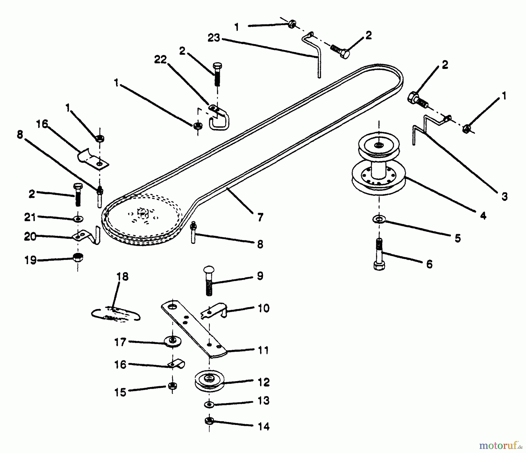  Husqvarna Rasen und Garten Traktoren LT 112 (954000191) (H1236A) - Husqvarna Lawn Tractor (1990-11 & After) Ground Drive