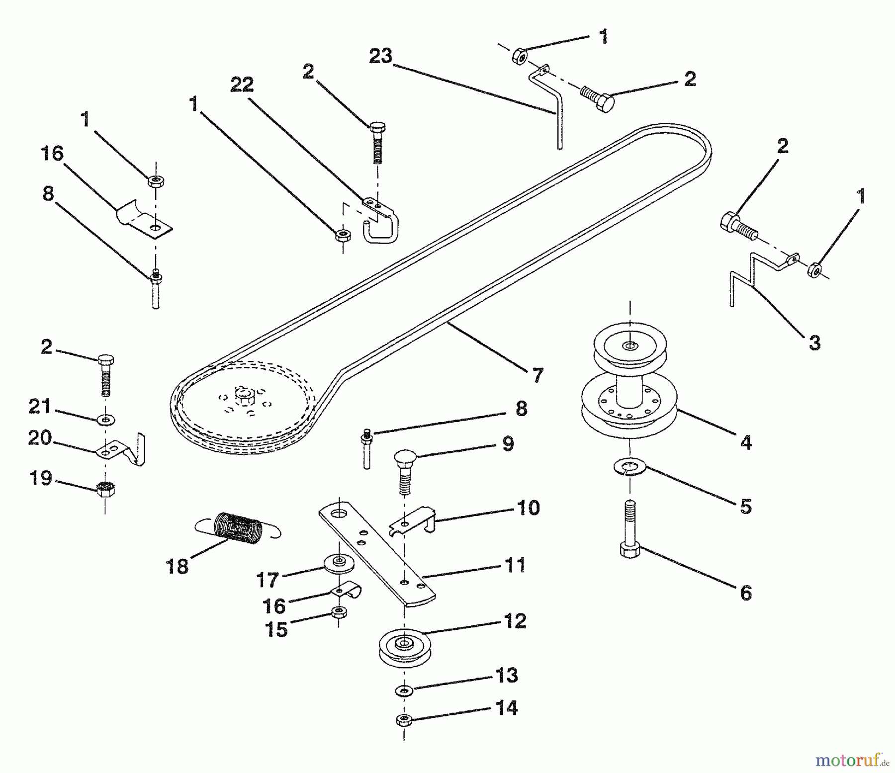  Husqvarna Rasen und Garten Traktoren LT 112 (954000392) (H12360) - Husqvarna Lawn Tractor (1992-06 & After) Ground Drive