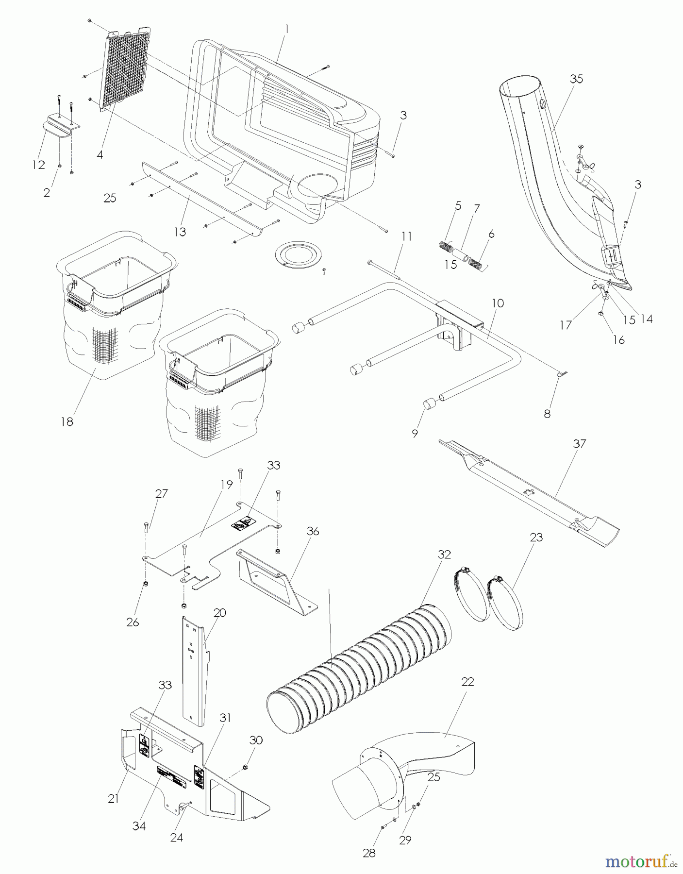  Husqvarna Zubehör, Rasenmäher / Mäher Z 46 (968999746) - Husqvarna Grass Catcher (2008-03 & After) General Assembly