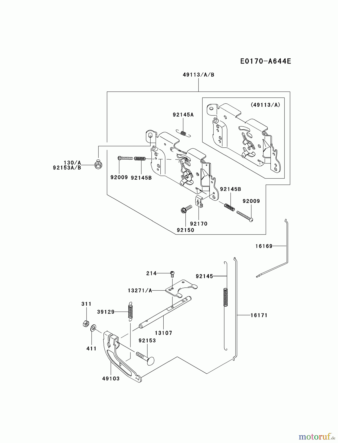 Kawasaki Motoren Motoren Vertikal FA210V - AS02 bis FH641V - DS24 FH381V-CS06 - Kawasaki FH381V 4-Stroke Engine CONTROL-EQUIPMENT