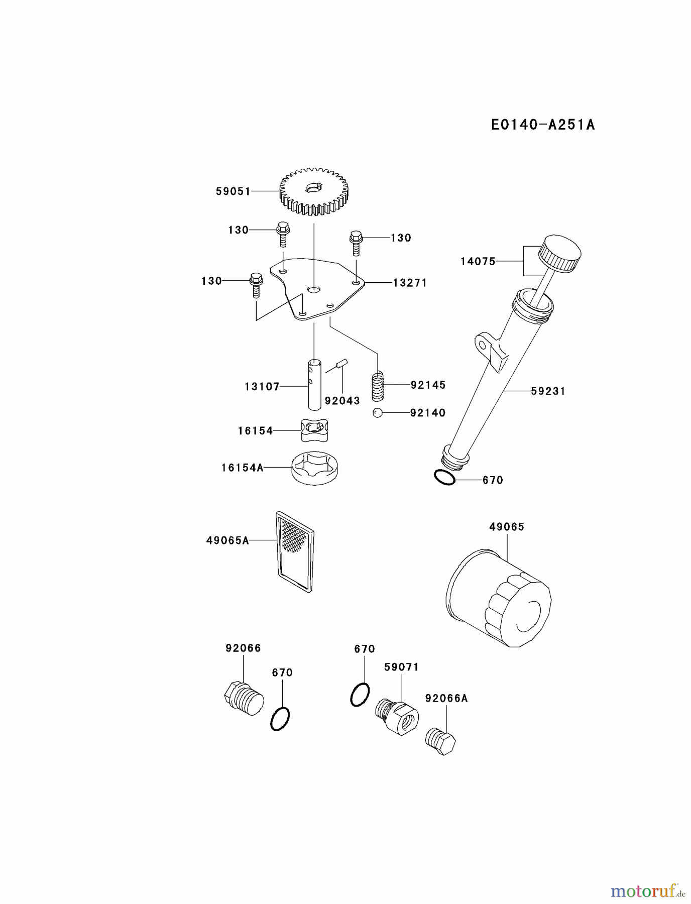 Kawasaki Motoren Motoren Vertikal FA210V - AS02 bis FH641V - DS24 FH430V-AS12 - Kawasaki FH430V 4-Stroke Engine LUBRICATION-EQUIPMENT