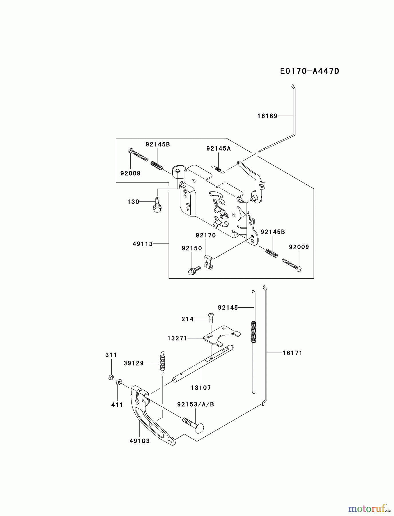 Kawasaki Motoren Motoren Vertikal FA210V - AS02 bis FH641V - DS24 FH381V-AS22 - Kawasaki FH381V 4-Stroke Engine CONTROL-EQUIPMENT