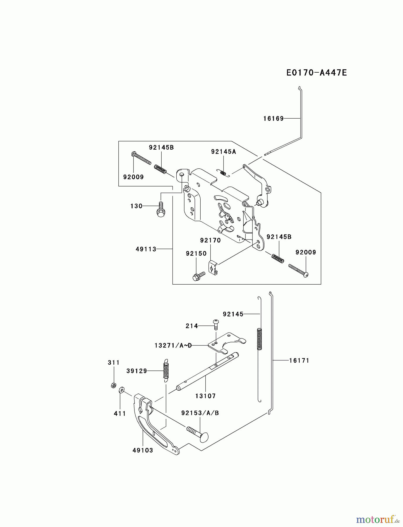 Kawasaki Motoren Motoren Vertikal FA210V - AS02 bis FH641V - DS24 FH430V-BS22 - Kawasaki FH430V 4-Stroke Engine CONTROL-EQUIPMENT