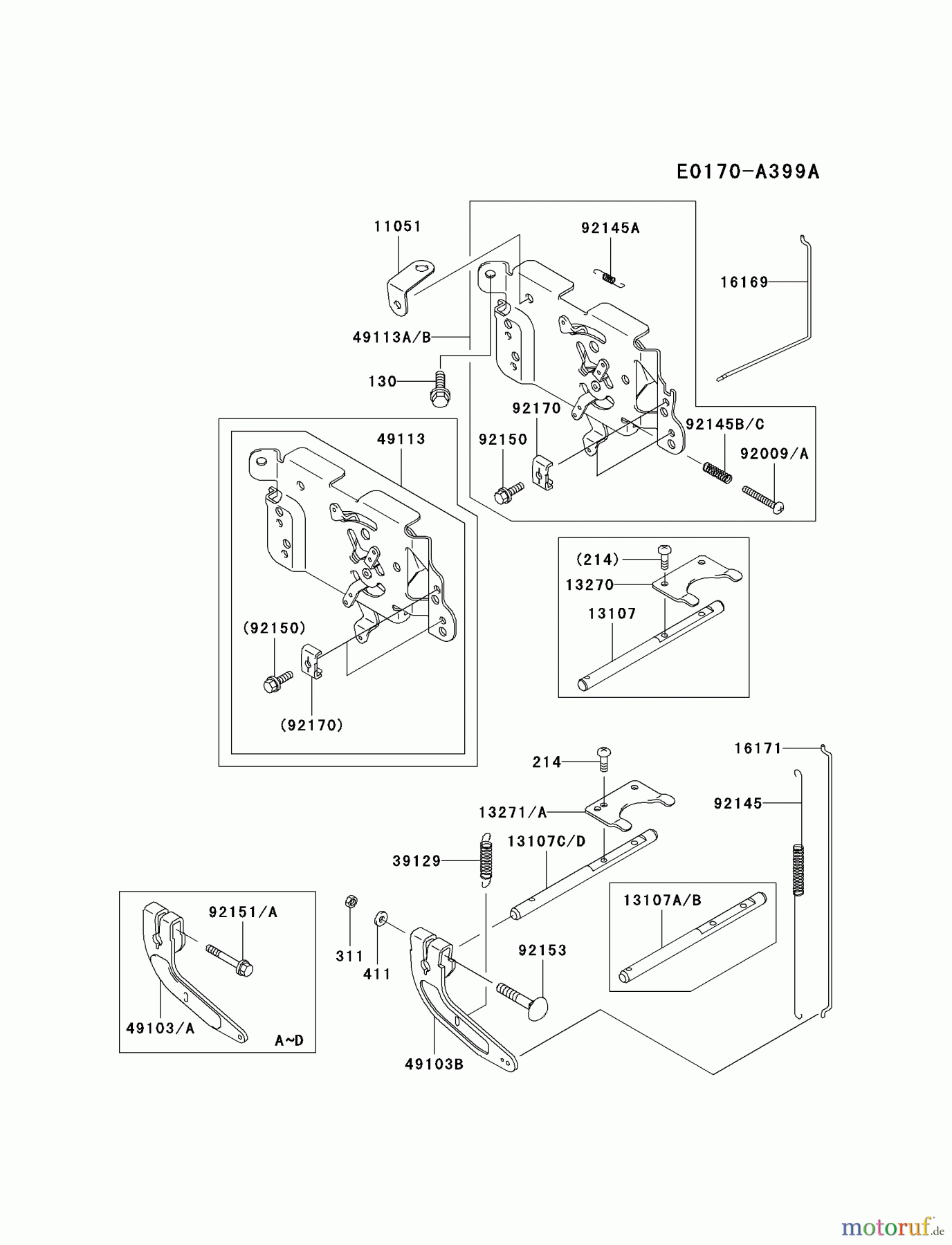 Kawasaki Motoren Motoren Vertikal FA210V - AS02 bis FH641V - DS24 FH500V-CS10 - Kawasaki FH500V 4-Stroke Engine CONTROL-EQUIPMENT