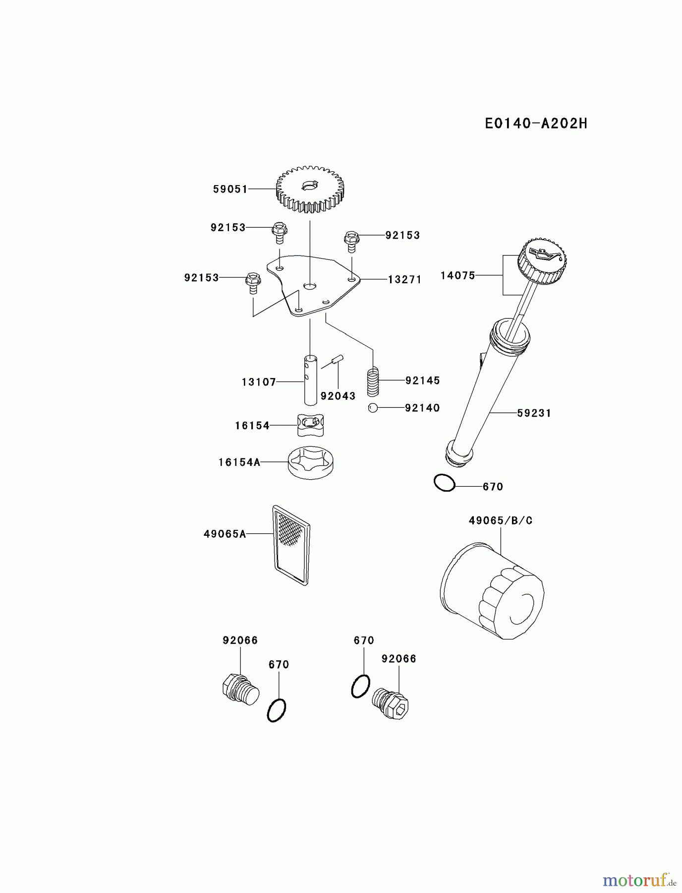 Kawasaki Motoren Motoren Vertikal FA210V - AS02 bis FH641V - DS24 FH541V-CS37 - Kawasaki FH541V 4-Stroke Engine LUBRICATION-EQUIPMENT