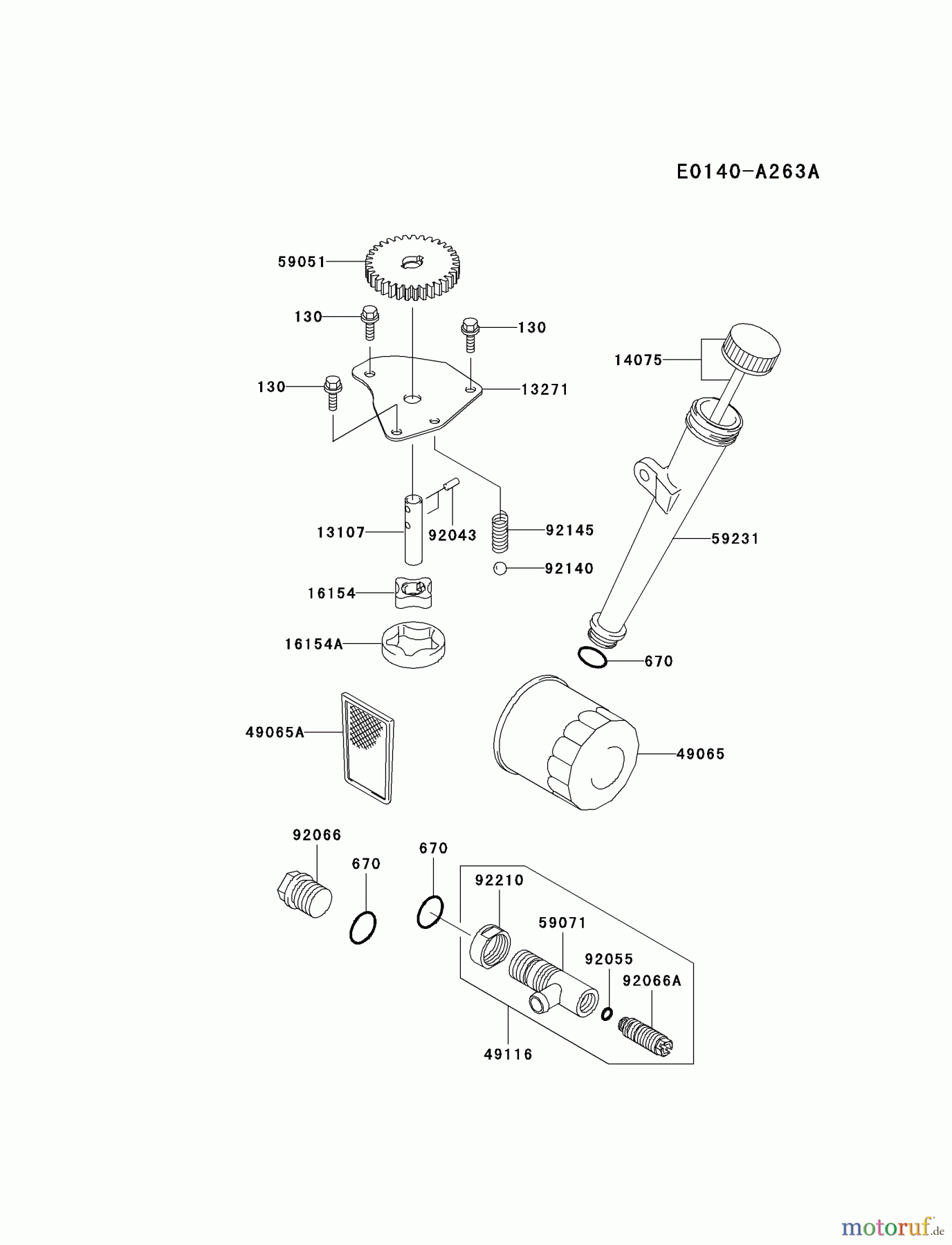 Kawasaki Motoren Motoren Vertikal FA210V - AS02 bis FH641V - DS24 FH541V-BS04 - Kawasaki FH541V 4-Stroke Engine LUBRICATION-EQUIPMENT