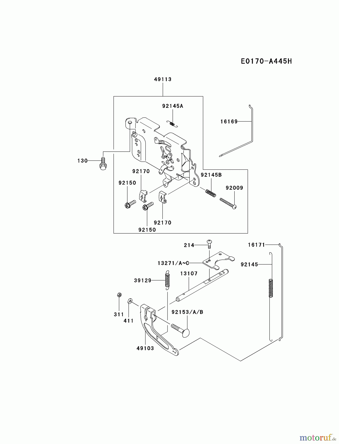 Kawasaki Motoren Motoren Vertikal FA210V - AS02 bis FH641V - DS24 FH580V-AS14 - Kawasaki FH580V 4-Stroke Engine CONTROL-EQUIPMENT