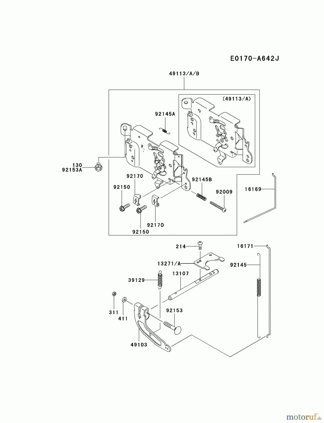 Kawasaki Motoren Motoren Vertikal FA210V - AS02 bis FH641V - DS24 FH580V-AS16 - Kawasaki FH580V 4-Stroke Engine CONTROL-EQUIPMENT