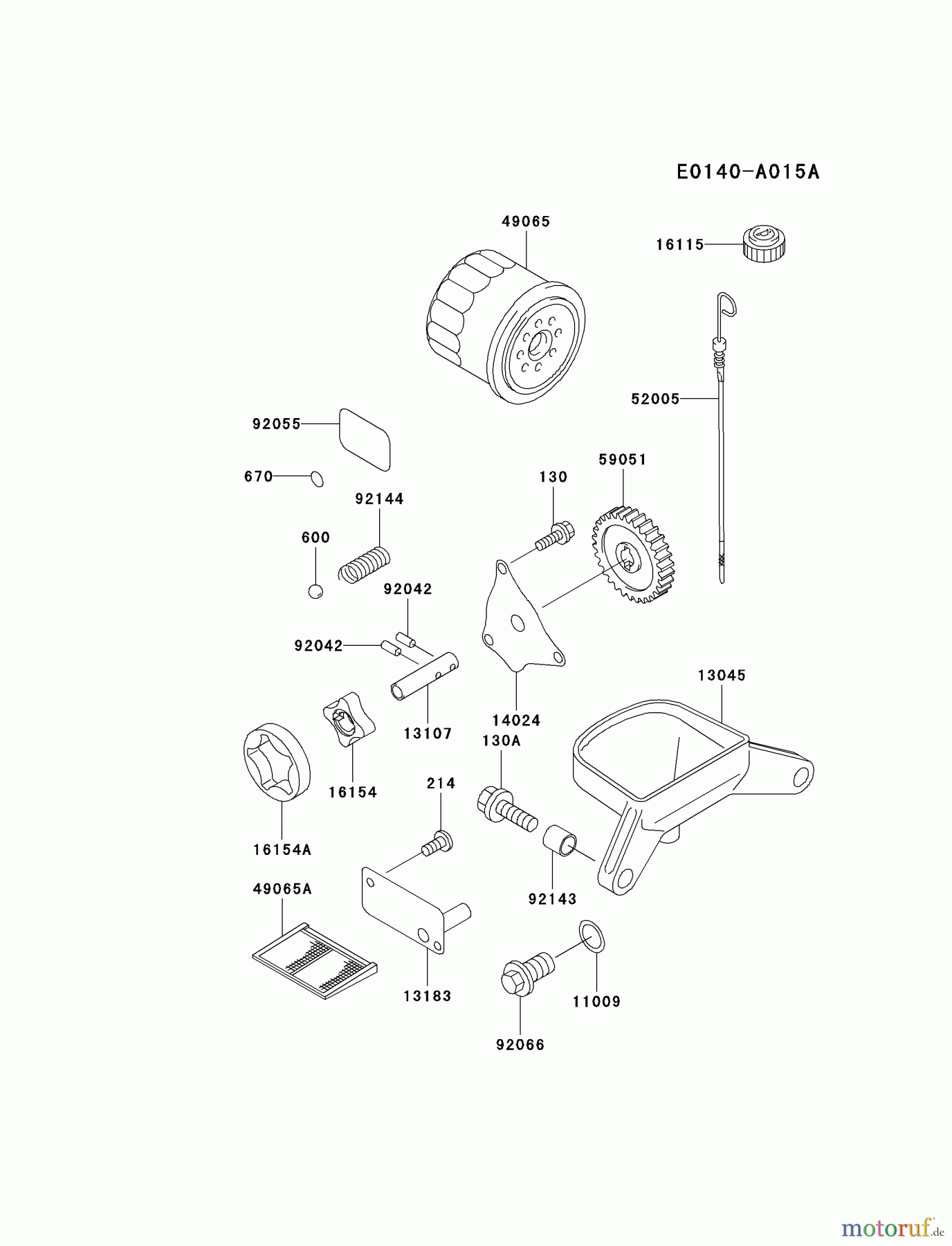  Kawasaki Motoren Motoren, Horizontal FD620D-KS12 - Kawasaki FD620D 4-Stroke Engine LUBRICATION-EQUIPMENT