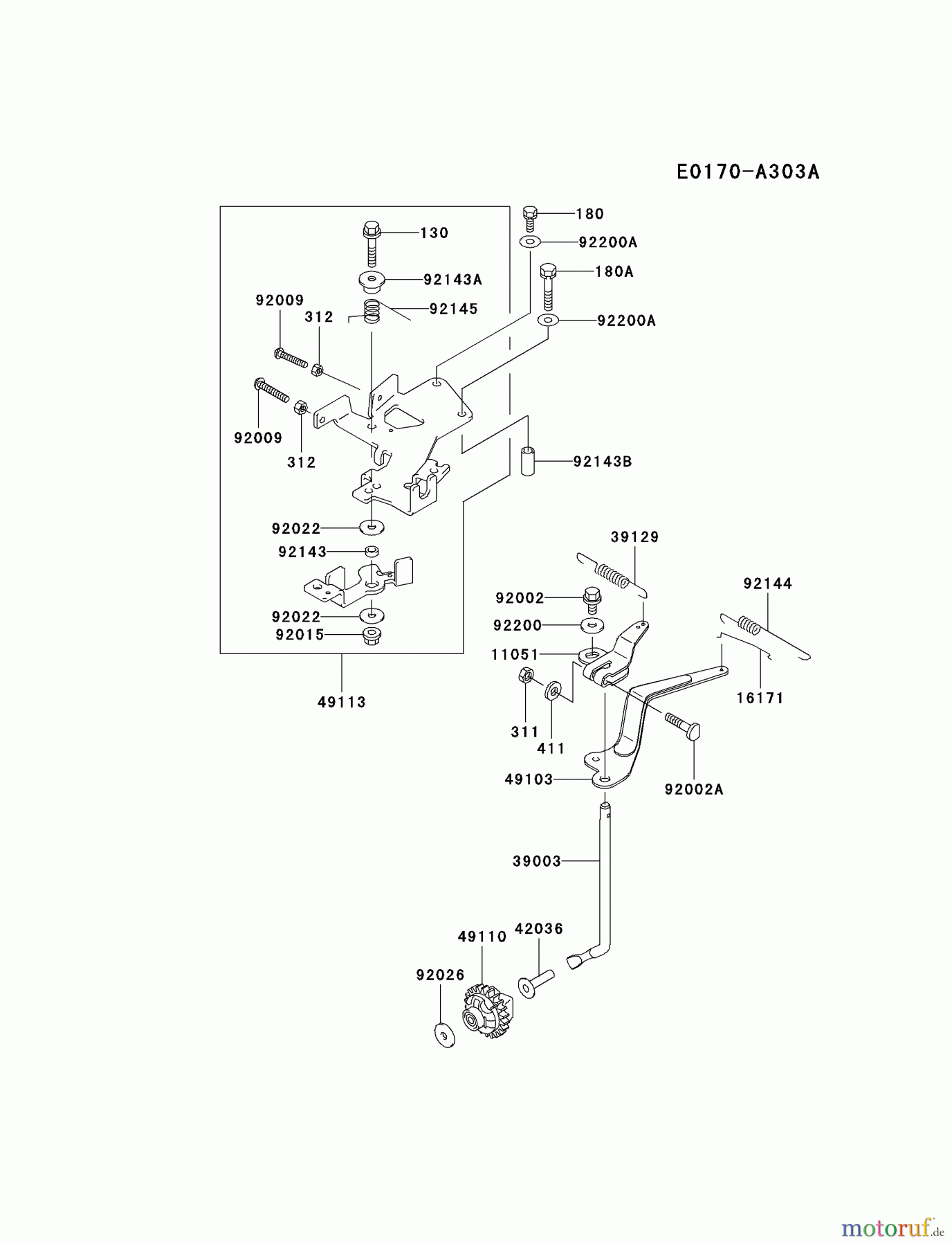  Kawasaki Motoren Motoren, Horizontal FD661D-AS06 - Kawasaki FD661D 4-Stroke Engine CONTROL-EQUIPMENT