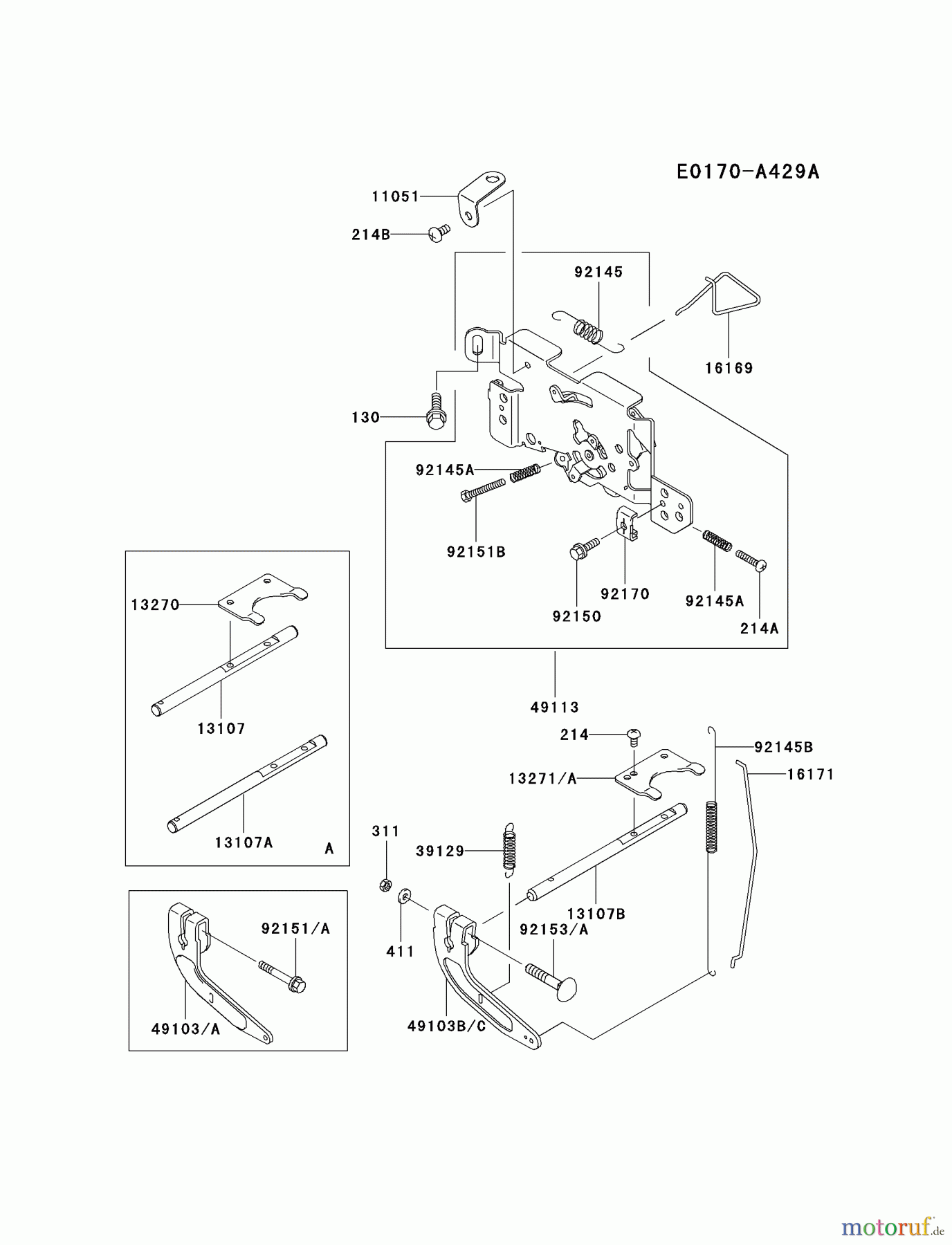 Kawasaki Motoren Motoren Vertikal FA210V - AS02 bis FH641V - DS24 FH601V-AS05 - Kawasaki FH601V 4-Stroke Engine CONTROL-EQUIPMENT