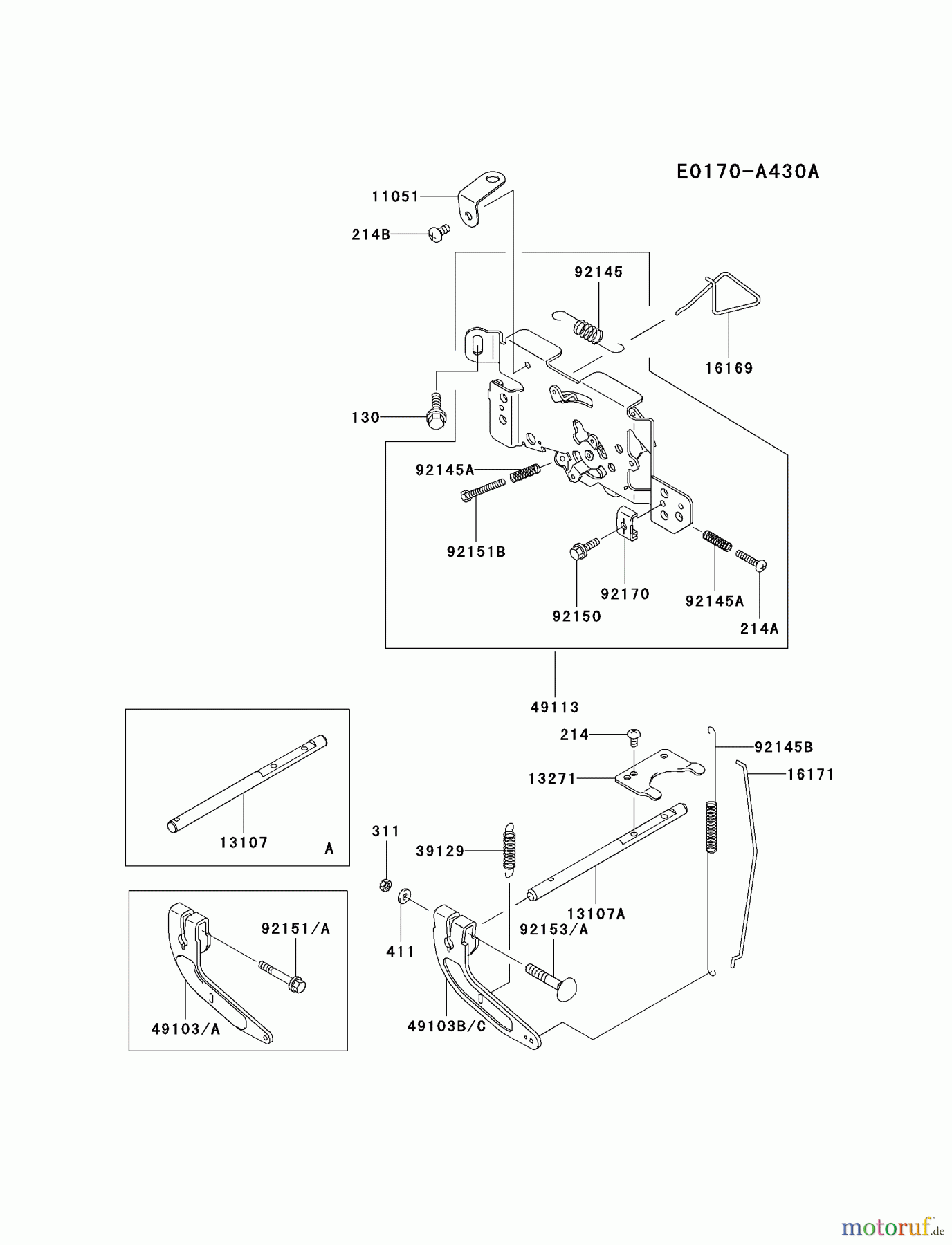 Kawasaki Motoren Motoren Vertikal FA210V - AS02 bis FH641V - DS24 FH601V-AS10 - Kawasaki FH601V 4-Stroke Engine CONTROL-EQUIPMENT