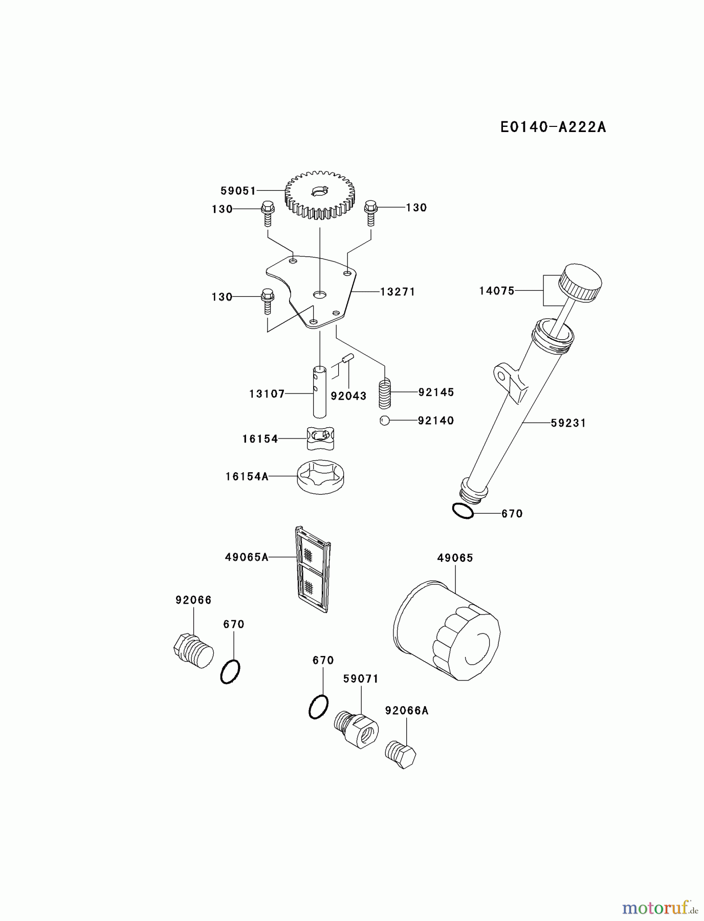 Kawasaki Motoren Motoren Vertikal FA210V - AS02 bis FH641V - DS24 FH601V-AS24 - Kawasaki FH601V 4-Stroke Engine LUBRICATION-EQUIPMENT