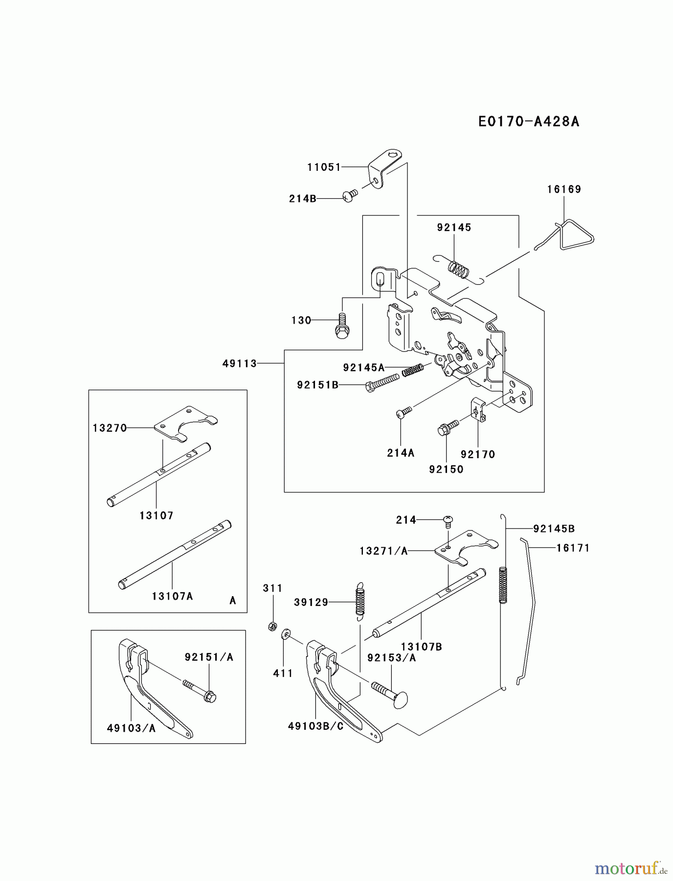 Kawasaki Motoren Motoren Vertikal FA210V - AS02 bis FH641V - DS24 FH601V-BS01 - Kawasaki FH601V 4-Stroke Engine CONTROL-EQUIPMENT