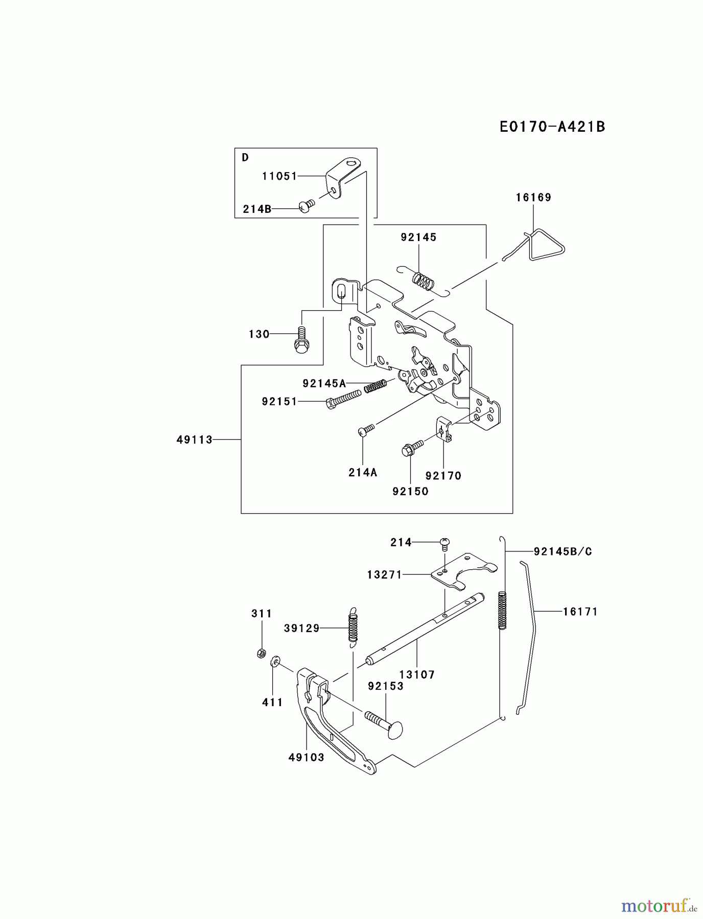 Kawasaki Motoren Motoren Vertikal FA210V - AS02 bis FH641V - DS24 FH641V-DS09 - Kawasaki FH641V 4-Stroke Engine CONTROL-EQUIPMENT