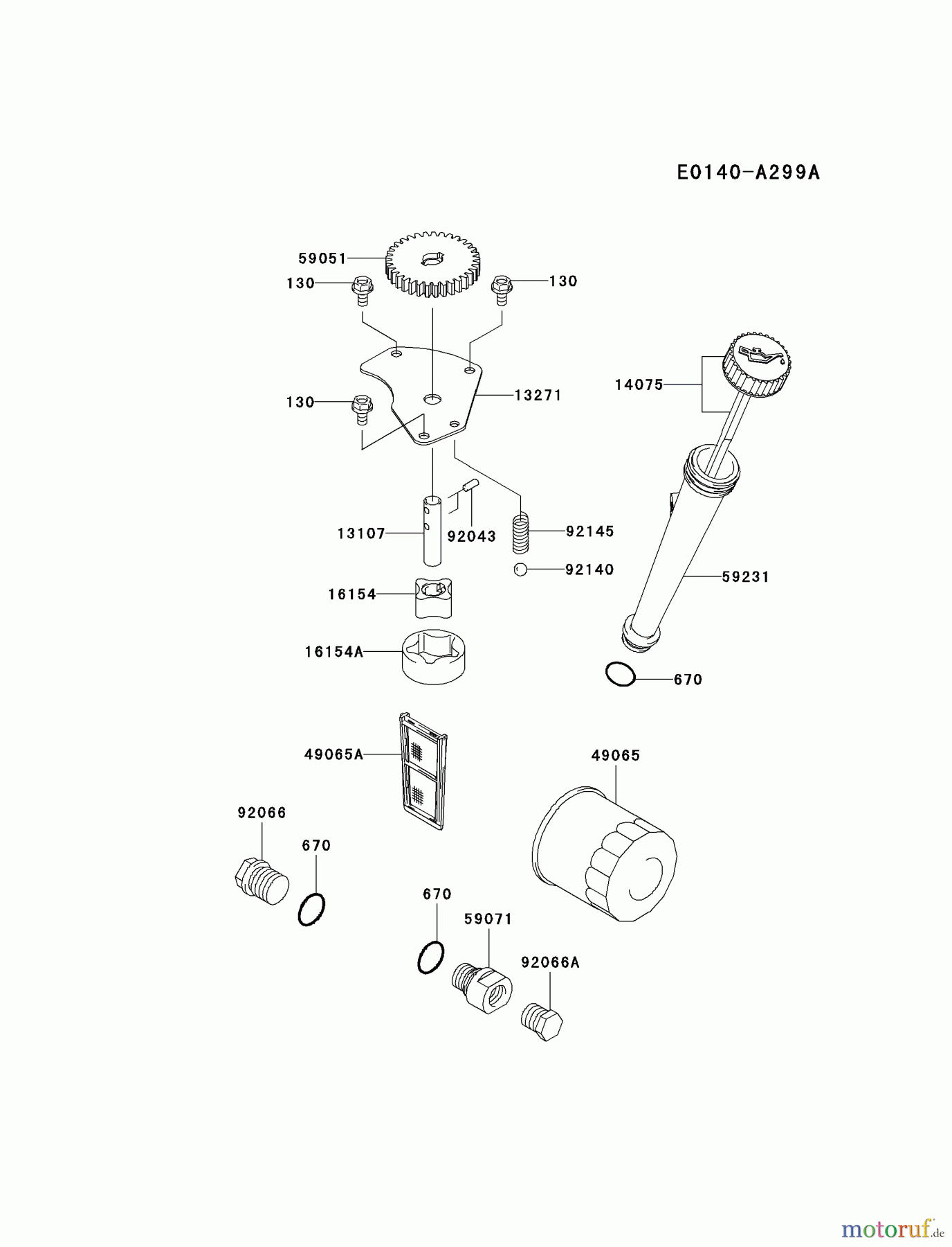 Kawasaki Motoren Motoren Vertikal FA210V - AS02 bis FH641V - DS24 FH641V-DS17 - Kawasaki FH641V 4-Stroke Engine LUBRICATION-EQUIPMENT
