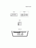 Kawasaki Motoren FH641V - DS25 bis FS481V - BS13 FH641V-FS01 - Kawasaki FH641V 4-Stroke Engine Ersatzteile LABEL