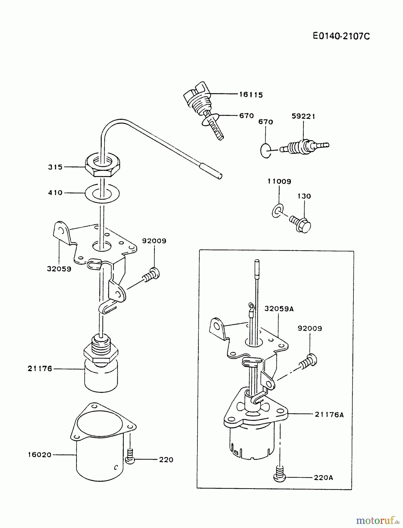  Kawasaki Motoren Motoren, Horizontal FA210D-CS06 - Kawasaki FA210D 4-Stroke Engine LUBRICATION-EQUIPMENT