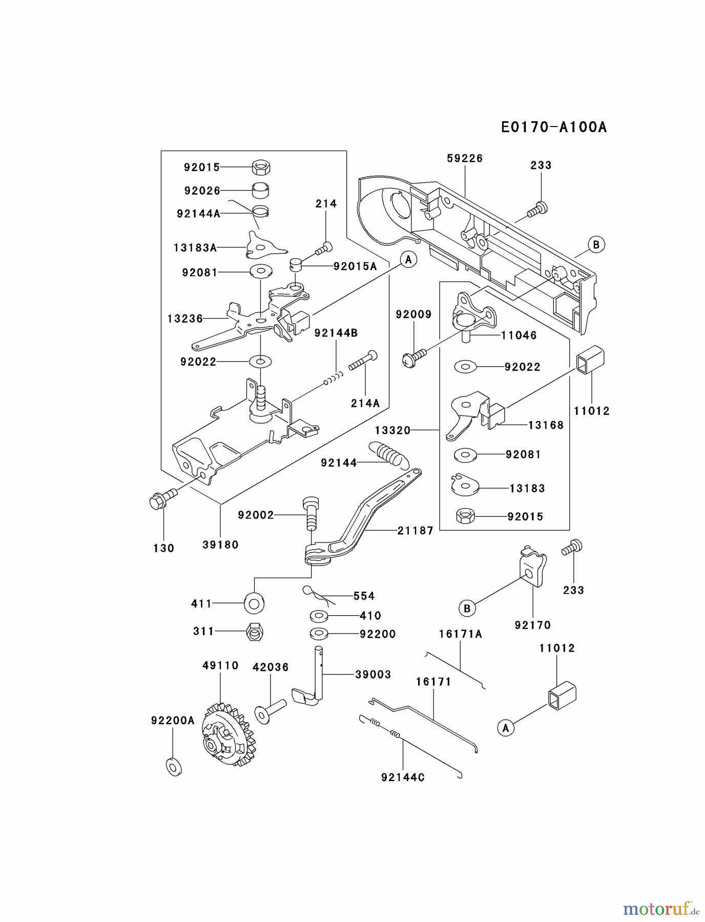  Kawasaki Motoren Motoren, Horizontal FE290D-AS12 - Kawasaki FE290D 4-Stroke Engine CONTROL-EQUIPMENT