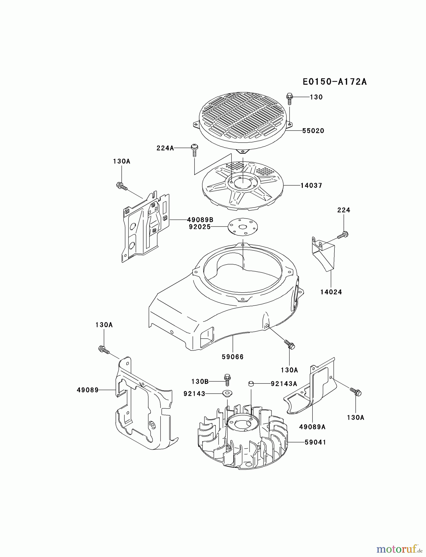 Kawasaki Motoren Motoren Vertikal FA210V - AS02 bis FH641V - DS24 FC420V-DS18 - Kawasaki FC420V 4-Stroke Engine COOLING-EQUIPMENT