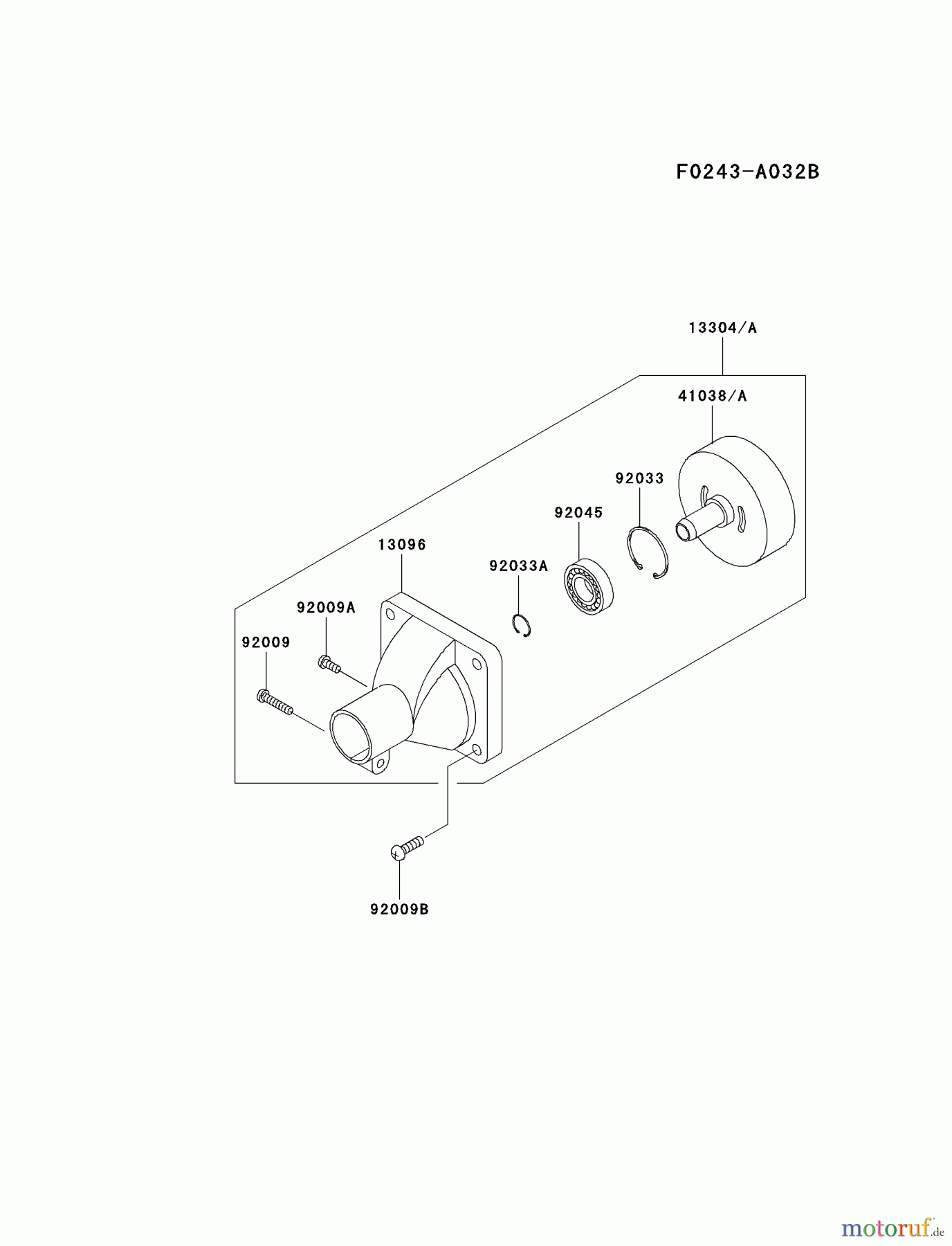  Kawasaki Geräte Trimmer, Faden / Bürste KTR27A-A4 (KTR27A) - Kawasaki Grass Trimmer HOUSING