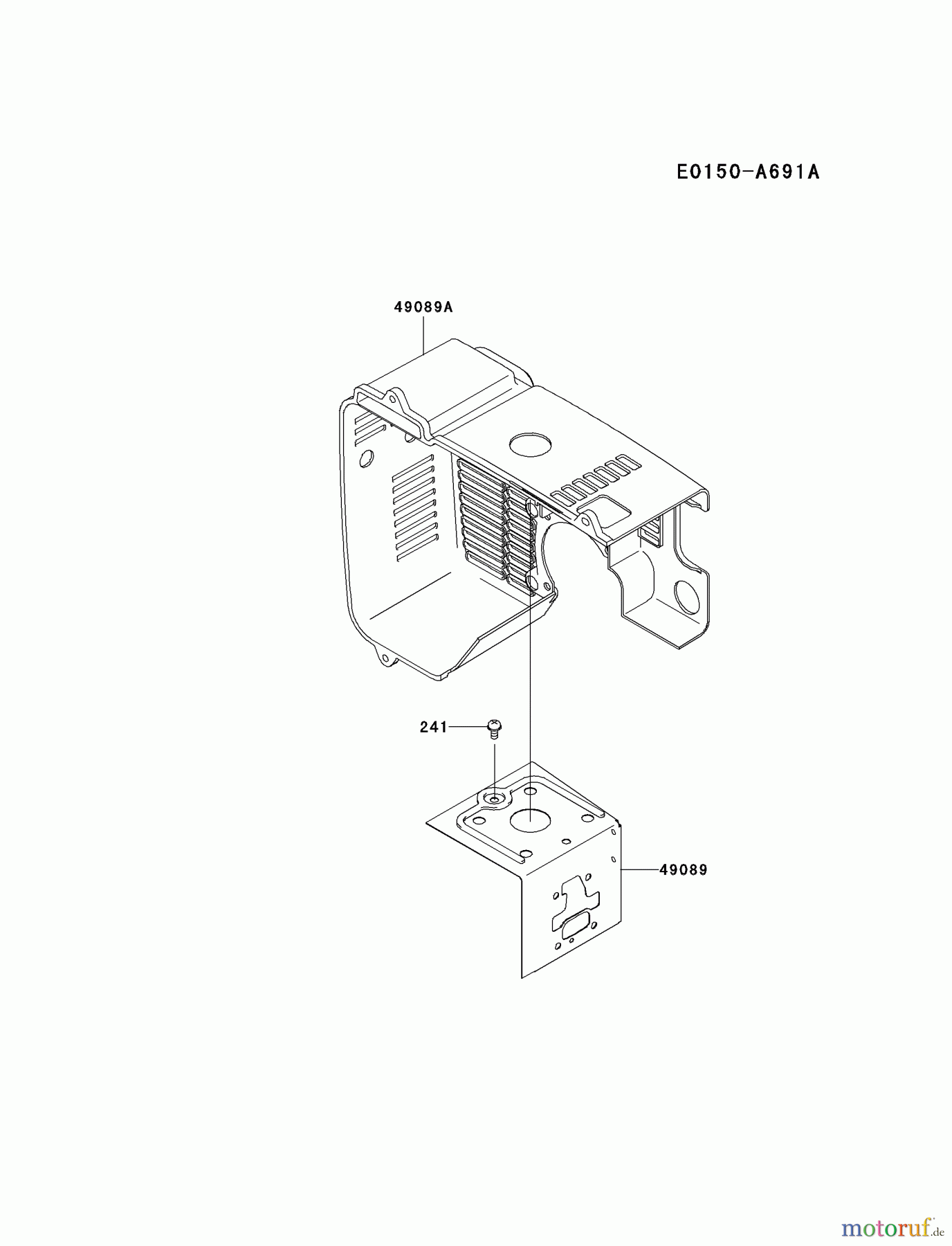  Kawasaki Geräte Bläser / Sauger / Häcksler / Zerkleinerer KRB750BC-A1 (KRB750BC) - Kawasaki Backpack Blower COOLING-EQUIPMENT