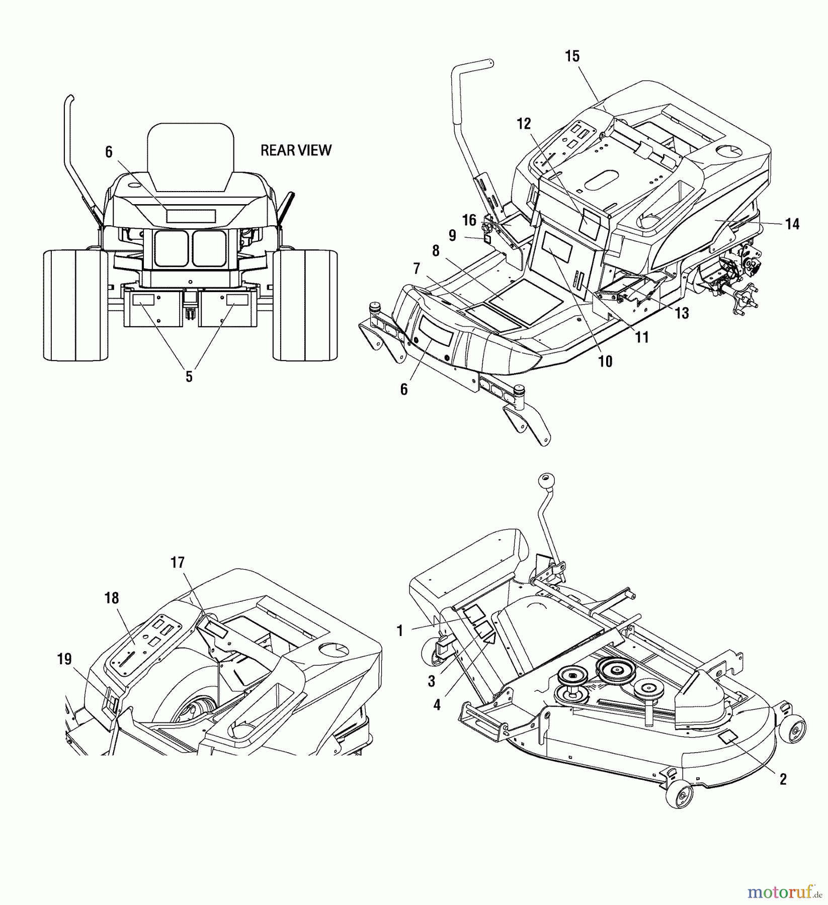  Murray Nullwendekreismäher, Zero-Turn 107.277900 (2690641) - Craftsman ZTS7500, 24HP B&S w/50