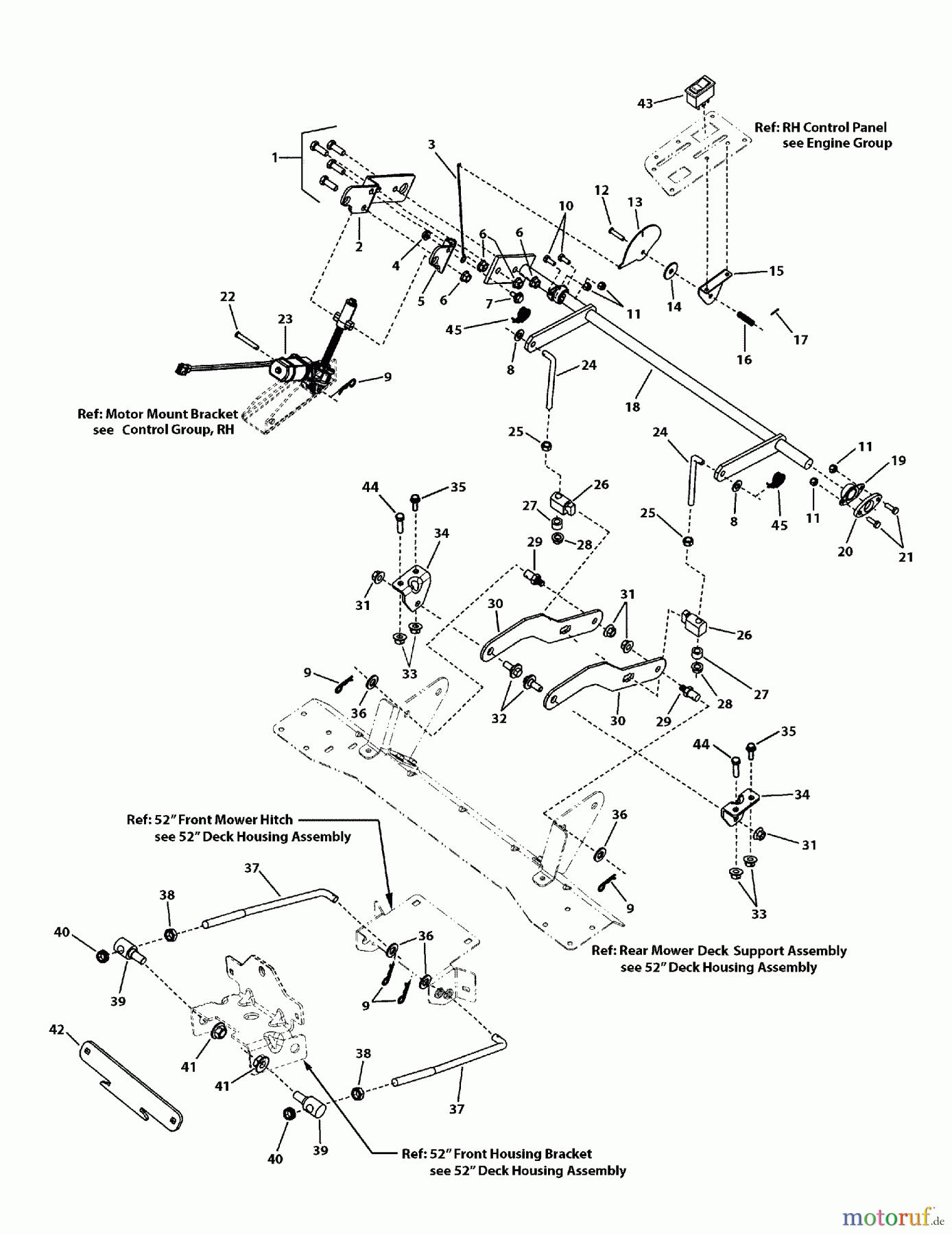  Murray Nullwendekreismäher, Zero-Turn 107.280071 (7800690) - Craftsman ZTS7000, 285Z, 26HP B&S w/52