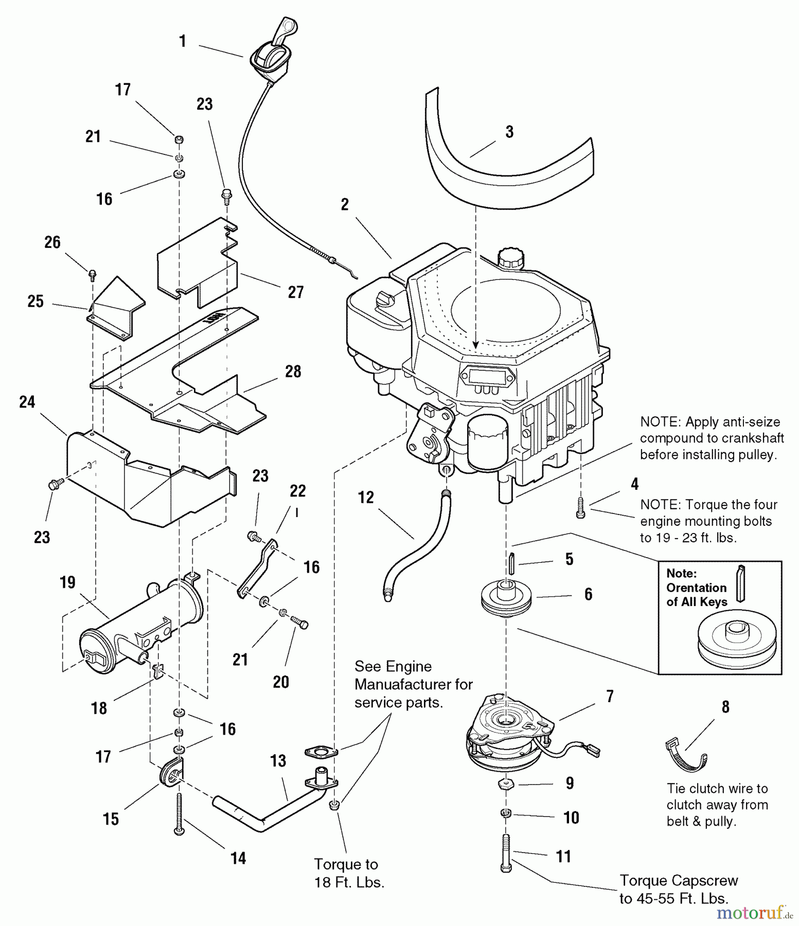  Murray Nullwendekreismäher, Zero-Turn ZT1644E (2690431) - Murray , 16HP Hydro w/44