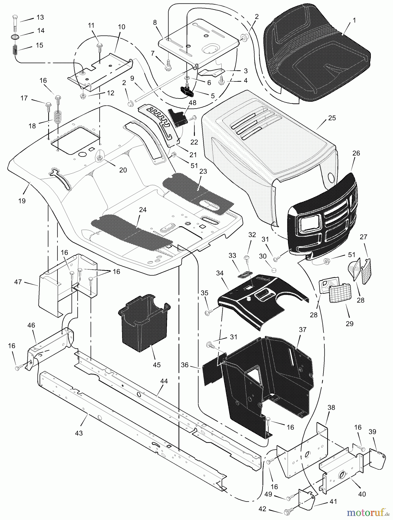  Murray Rasen- und Gartentraktoren 405002x31A - Scotts 40