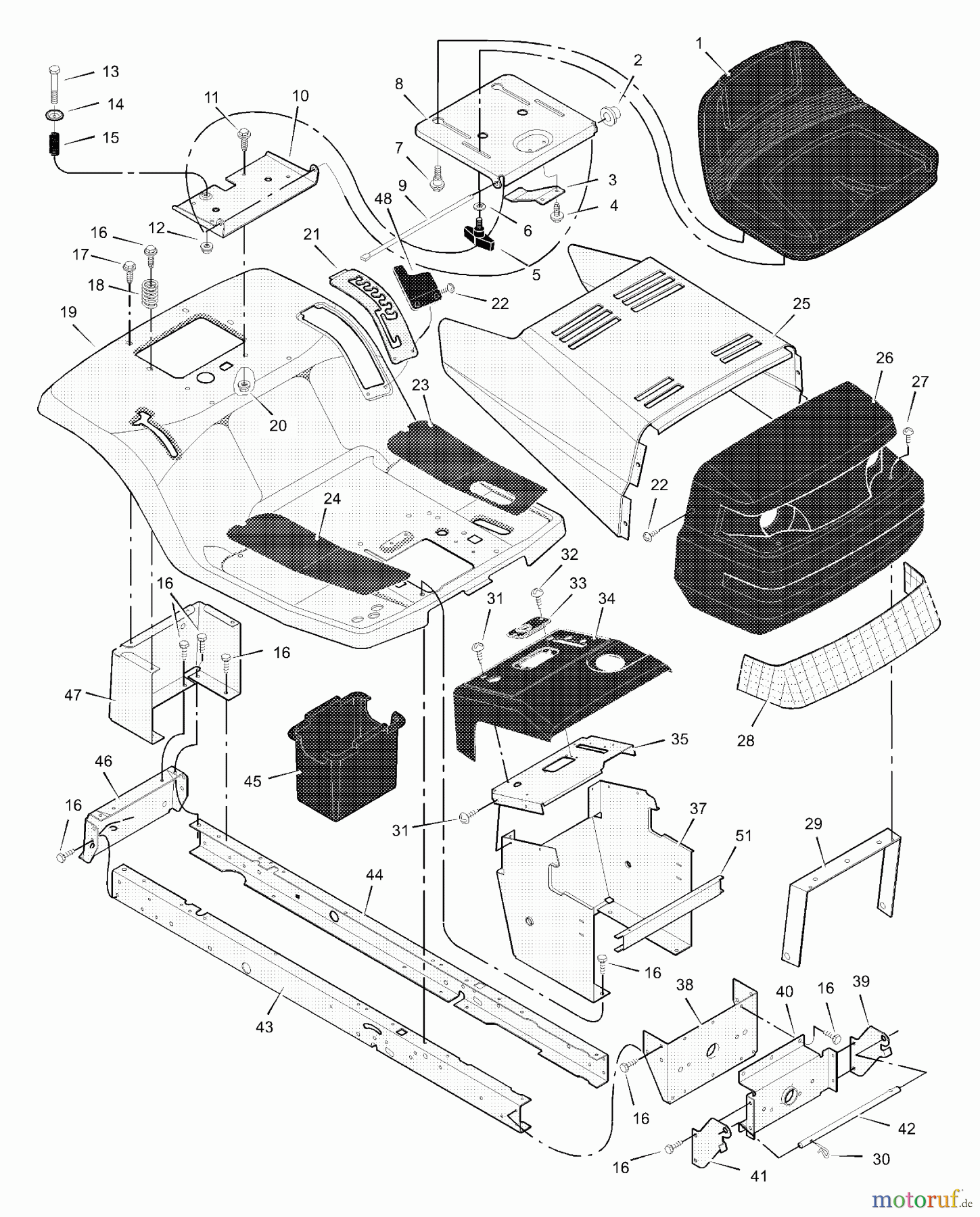  Murray Rasen- und Gartentraktoren 40507x31A - Scotts 40