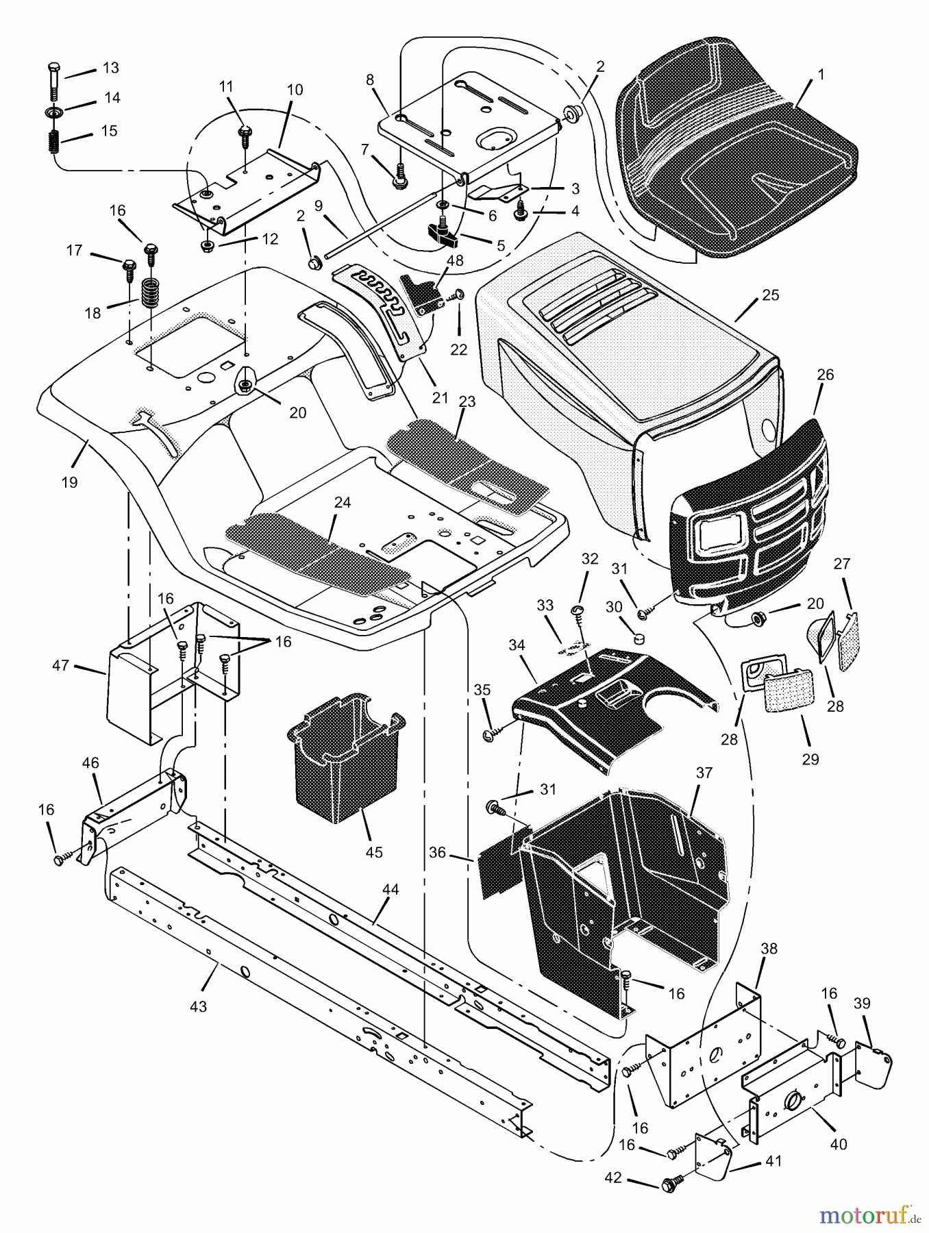  Murray Rasen- und Gartentraktoren 425003x31A - Scotts 42