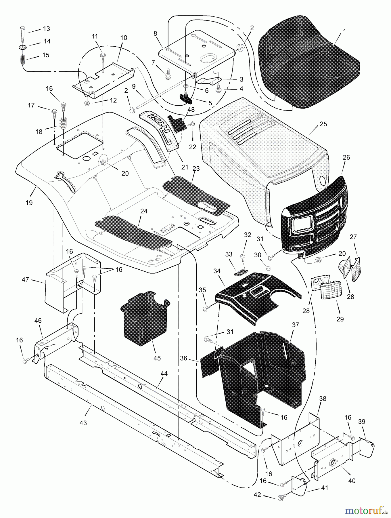  Murray Rasen- und Gartentraktoren 42500D - Murray 42